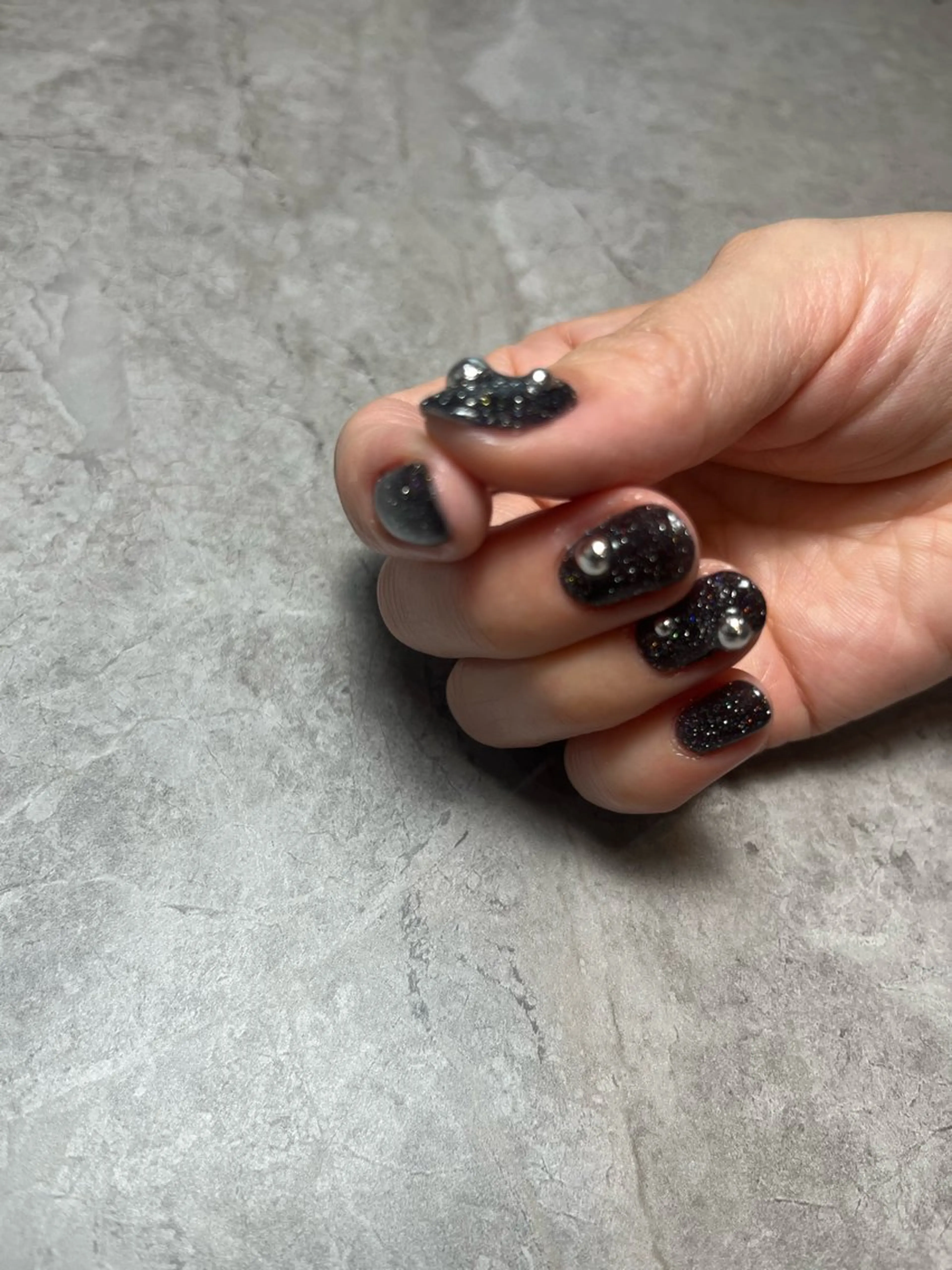 ネイル フラッシュネイル ラメ(グリッター) ハンドネイル Blé nailのネイルデザイン