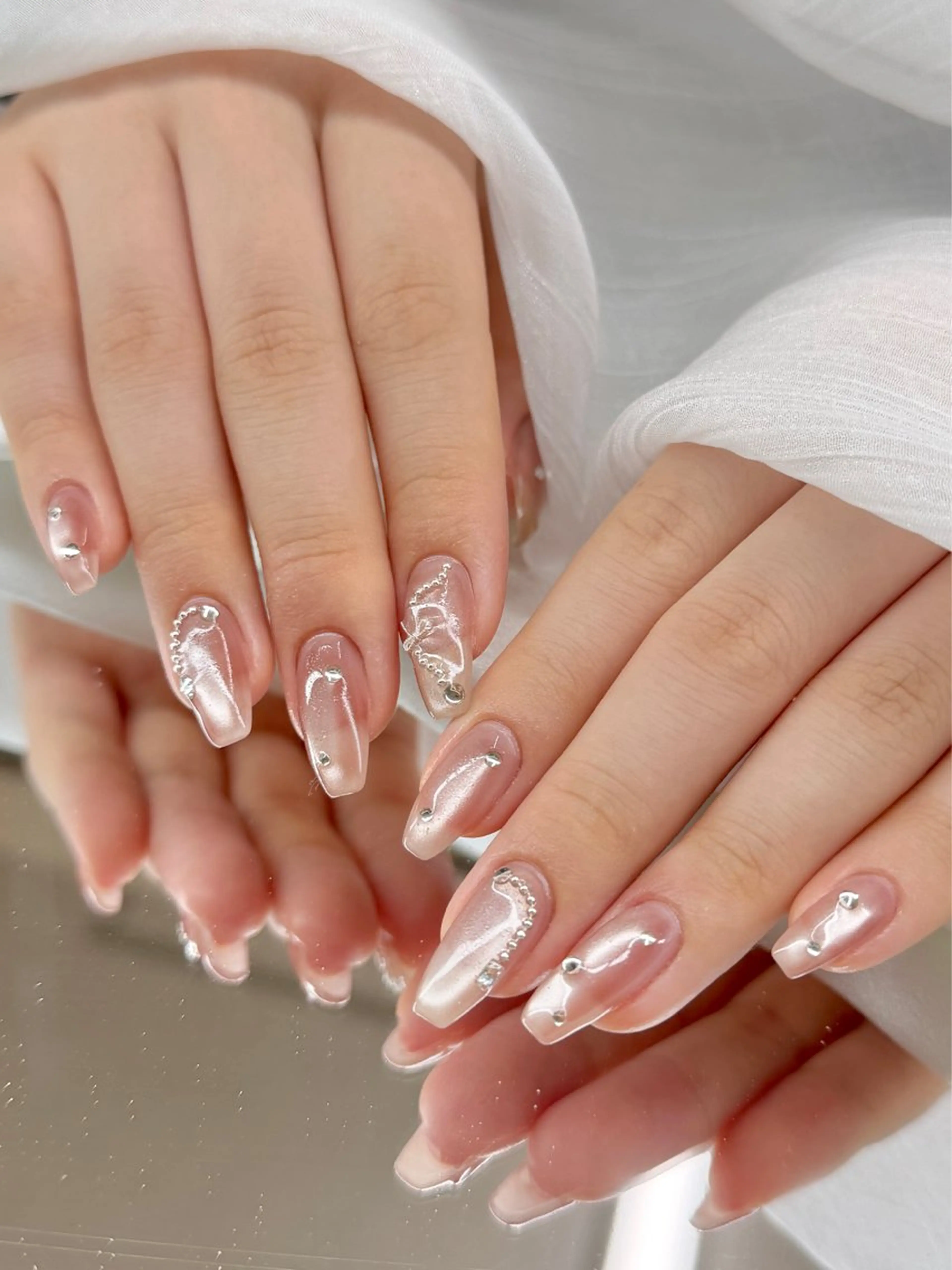 ネイル マグネットネイル ワンホンネイル ハンドネイル RIKAKO🫧 矢場町/栄/名古屋のネイルデザイン