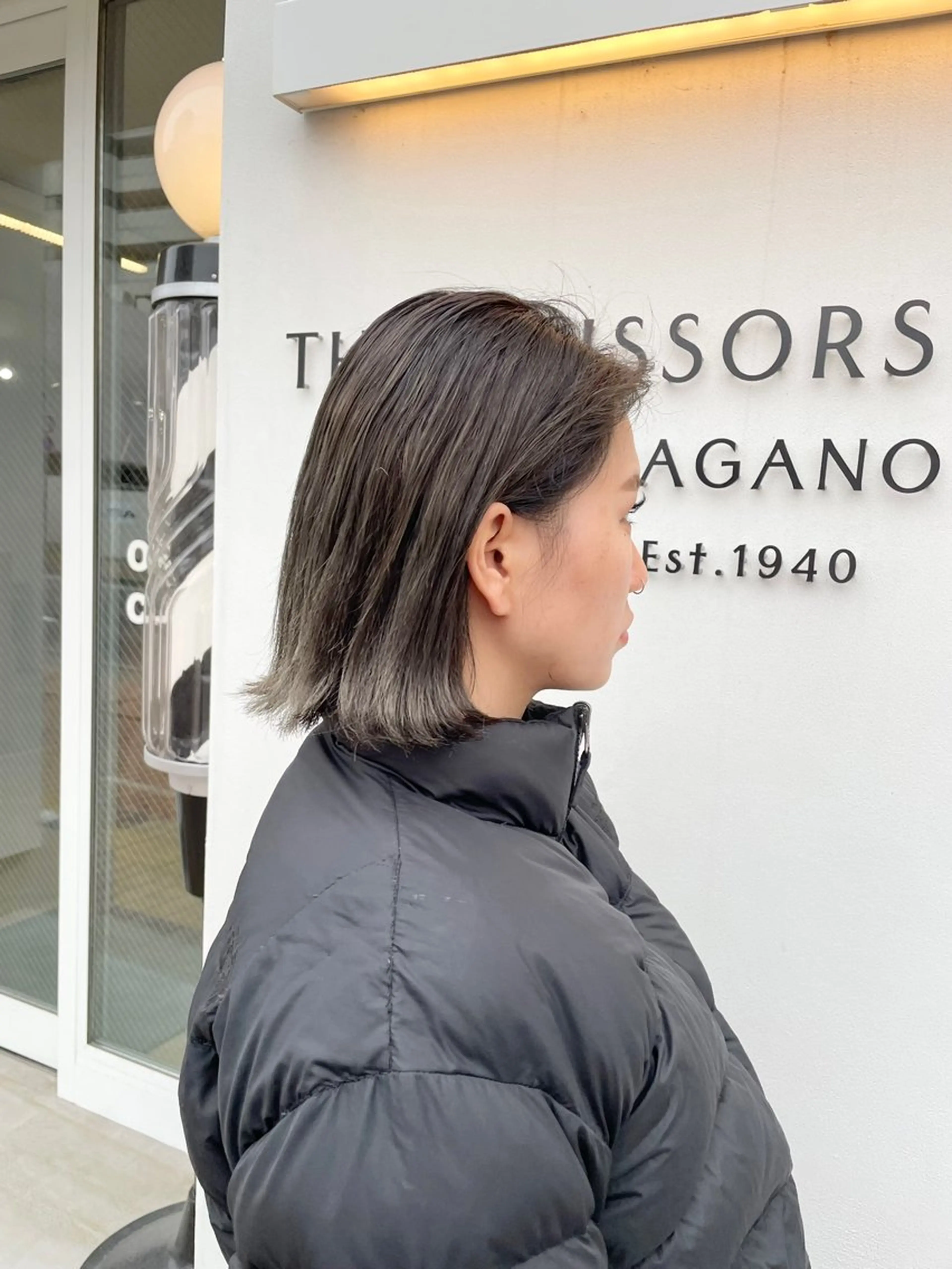 ミディアム カラー 黒岩 梨沙のヘアスタイル