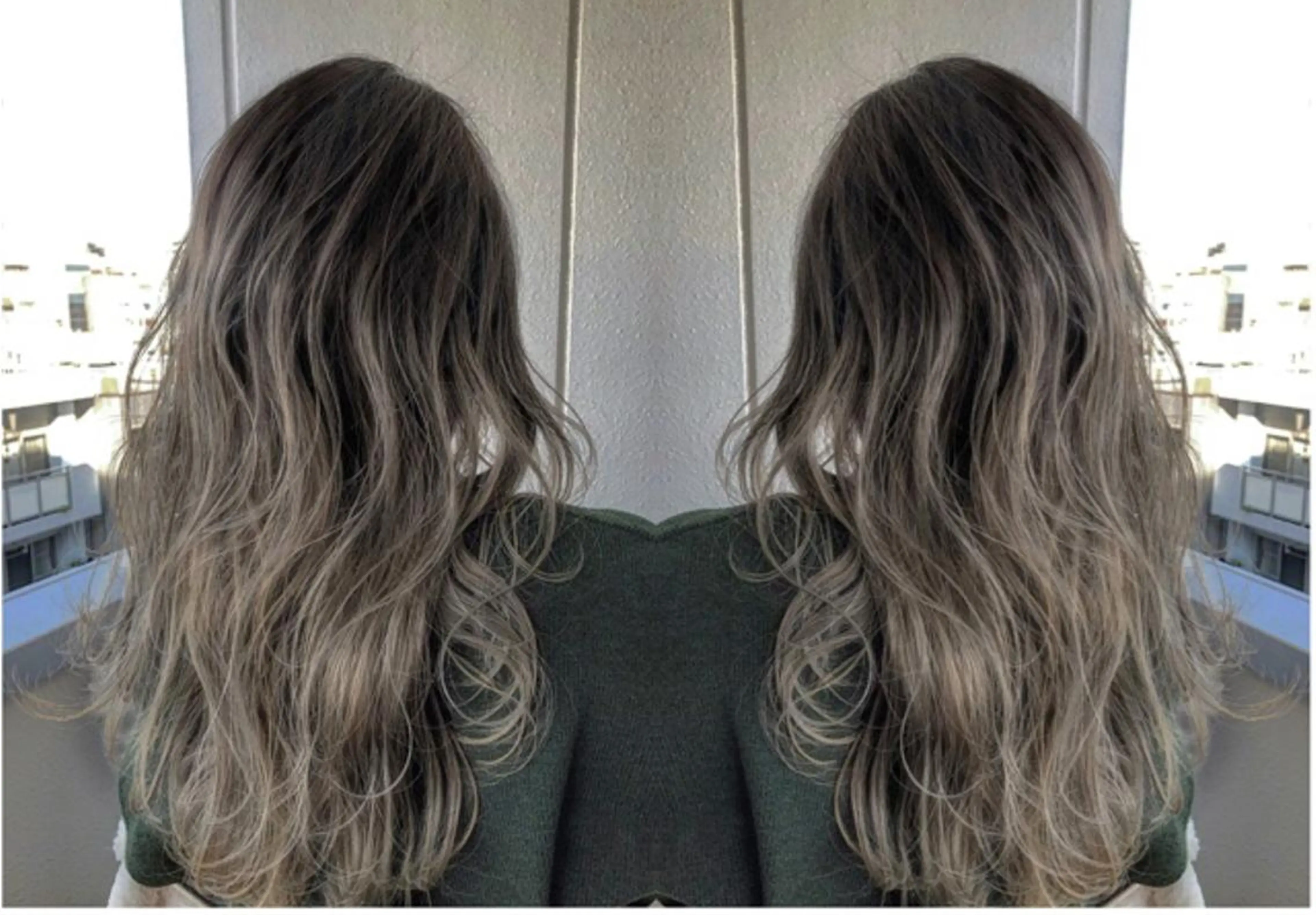 ロング カラー バレイヤージュ レイヤーカット かわさき ともやのヘアスタイル