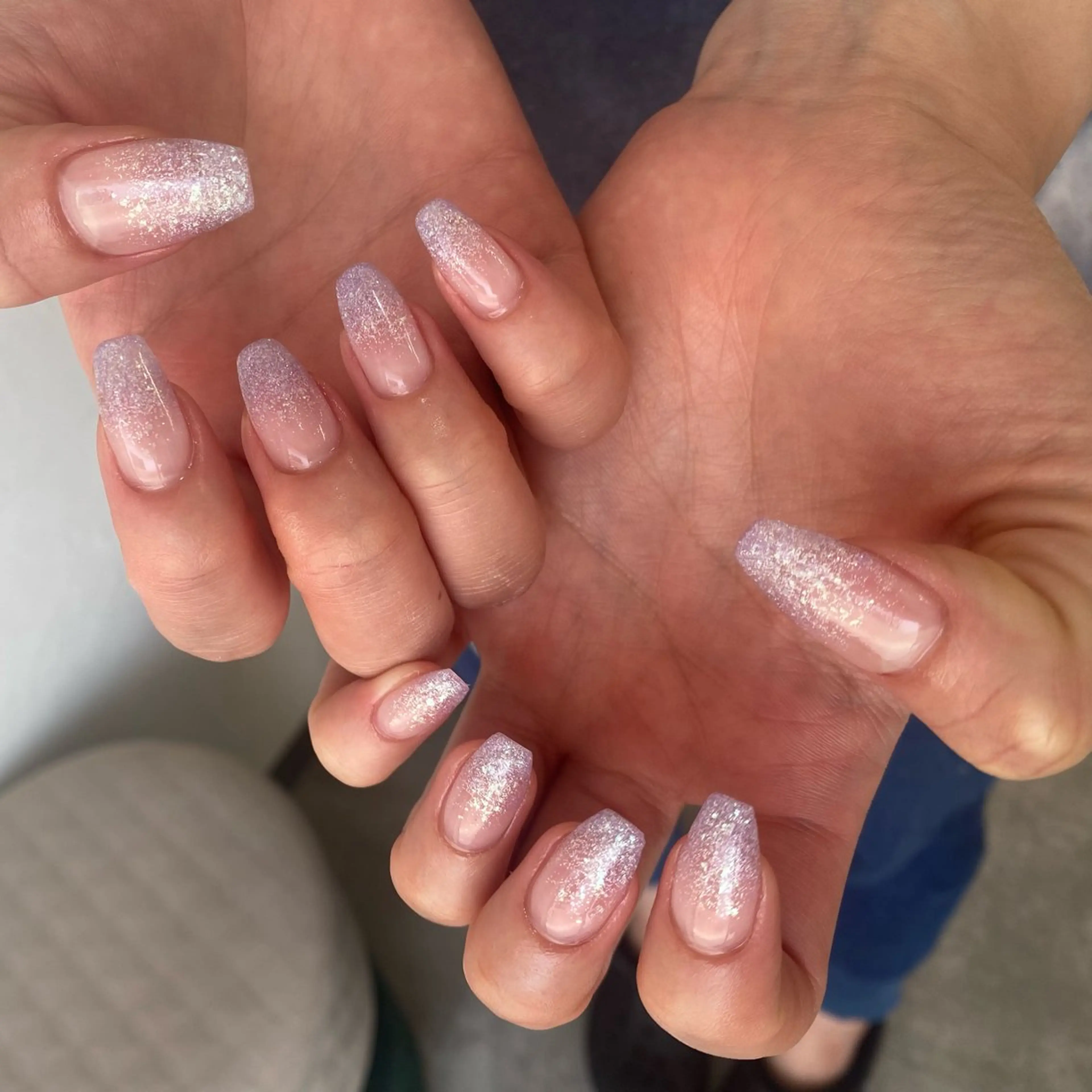 ネイル グラデーション ラメ(グリッター) ラメグラデーション kuu nailのネイルデザイン