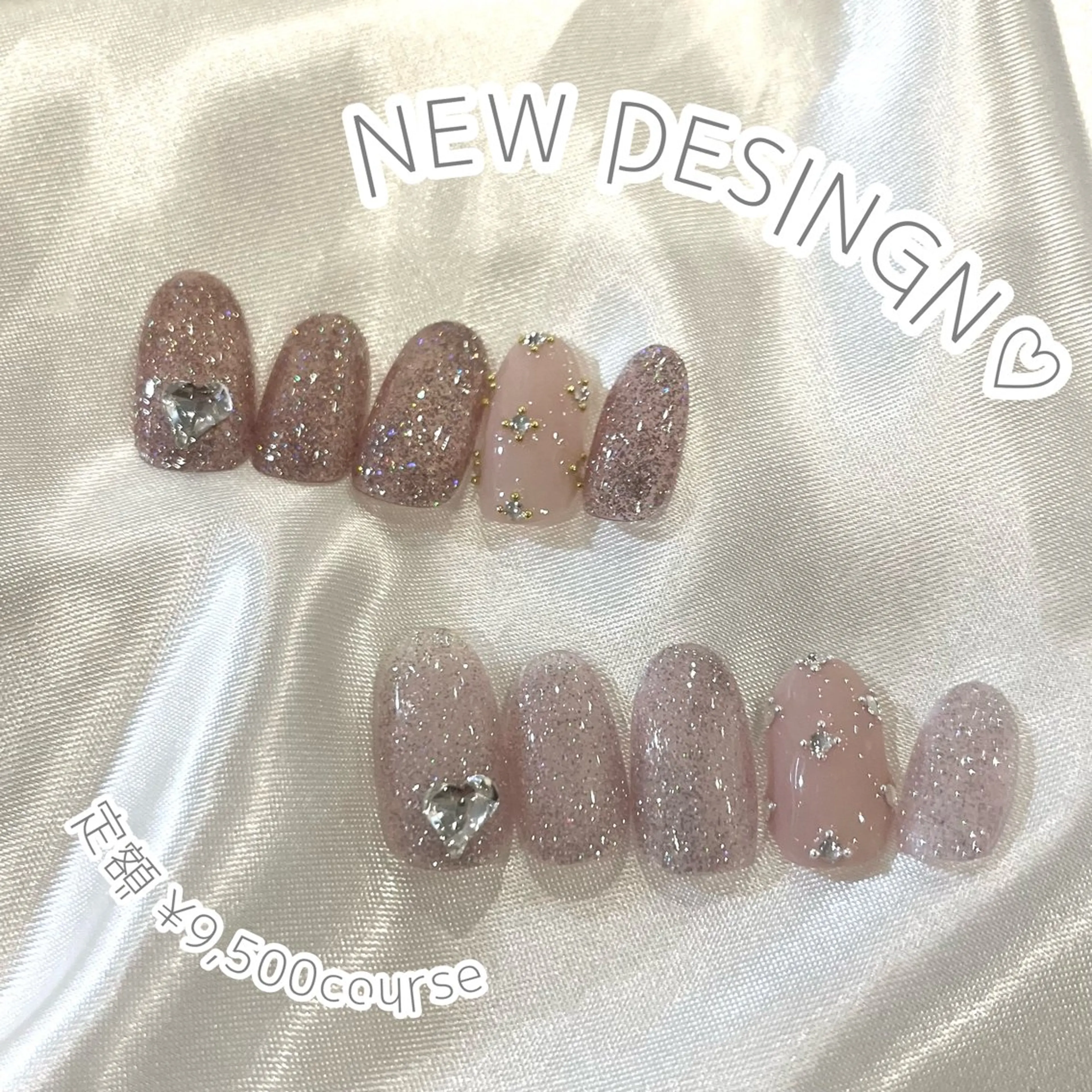 ネイル フラッシュネイル ラメ(グリッター) ワンカラーネイル シルバー ハンドネイル ♡Tajima Yumeka♡のネイルデザイン