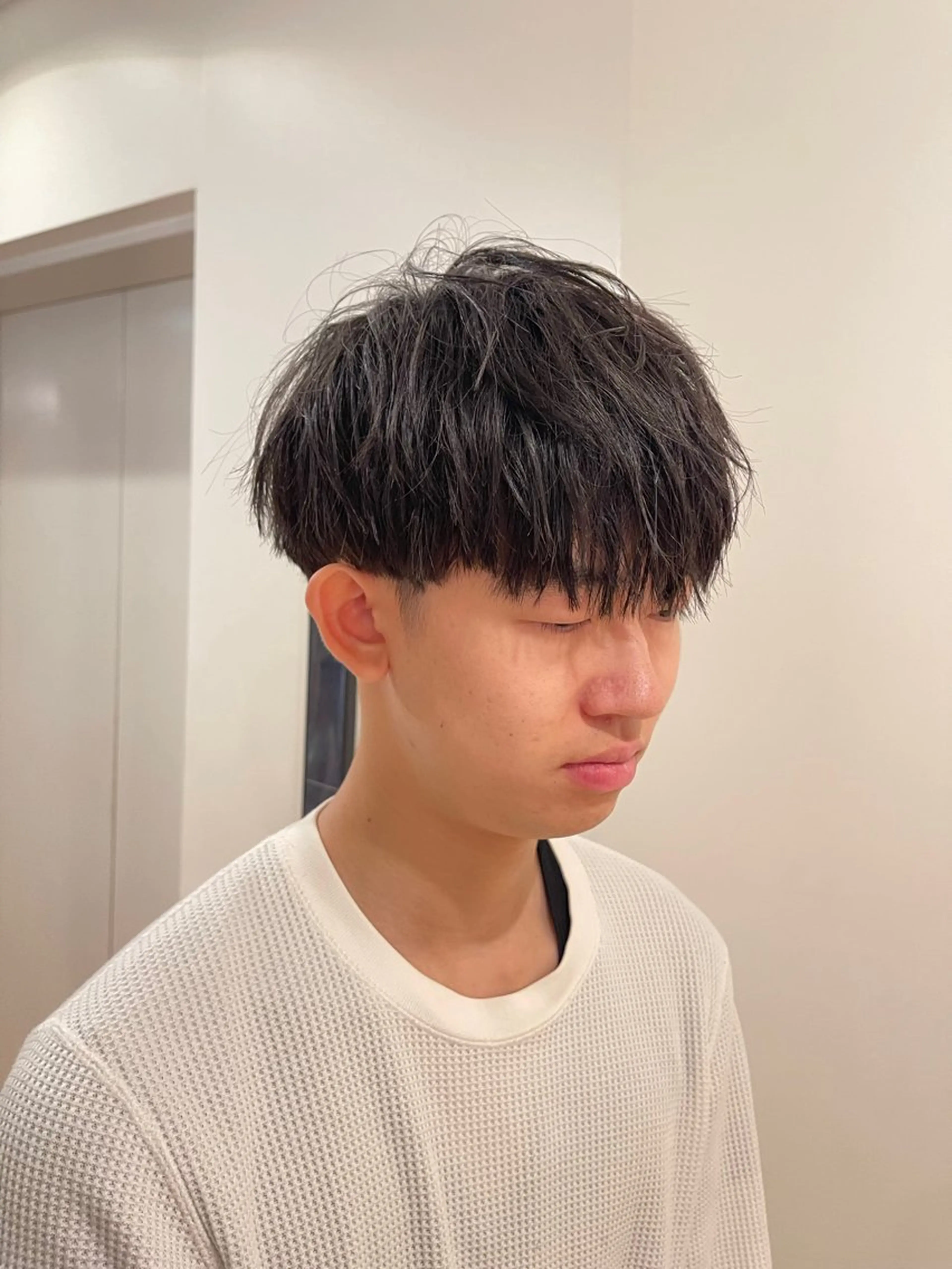 パーマ メンズ マッシュ メンズパーマ 蜂須賀🐝縮毛矯正 ストレートパーマのヘアスタイル