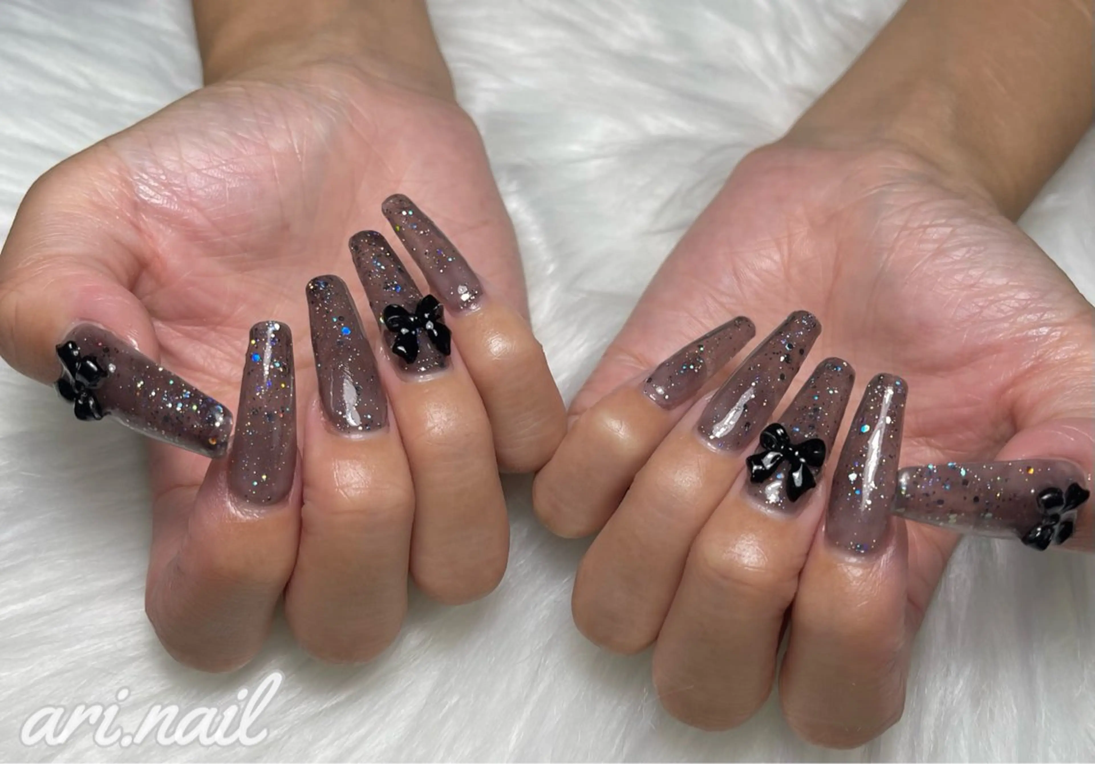 ネイル 長さ出し ハンドネイル ari. nailのネイルデザイン