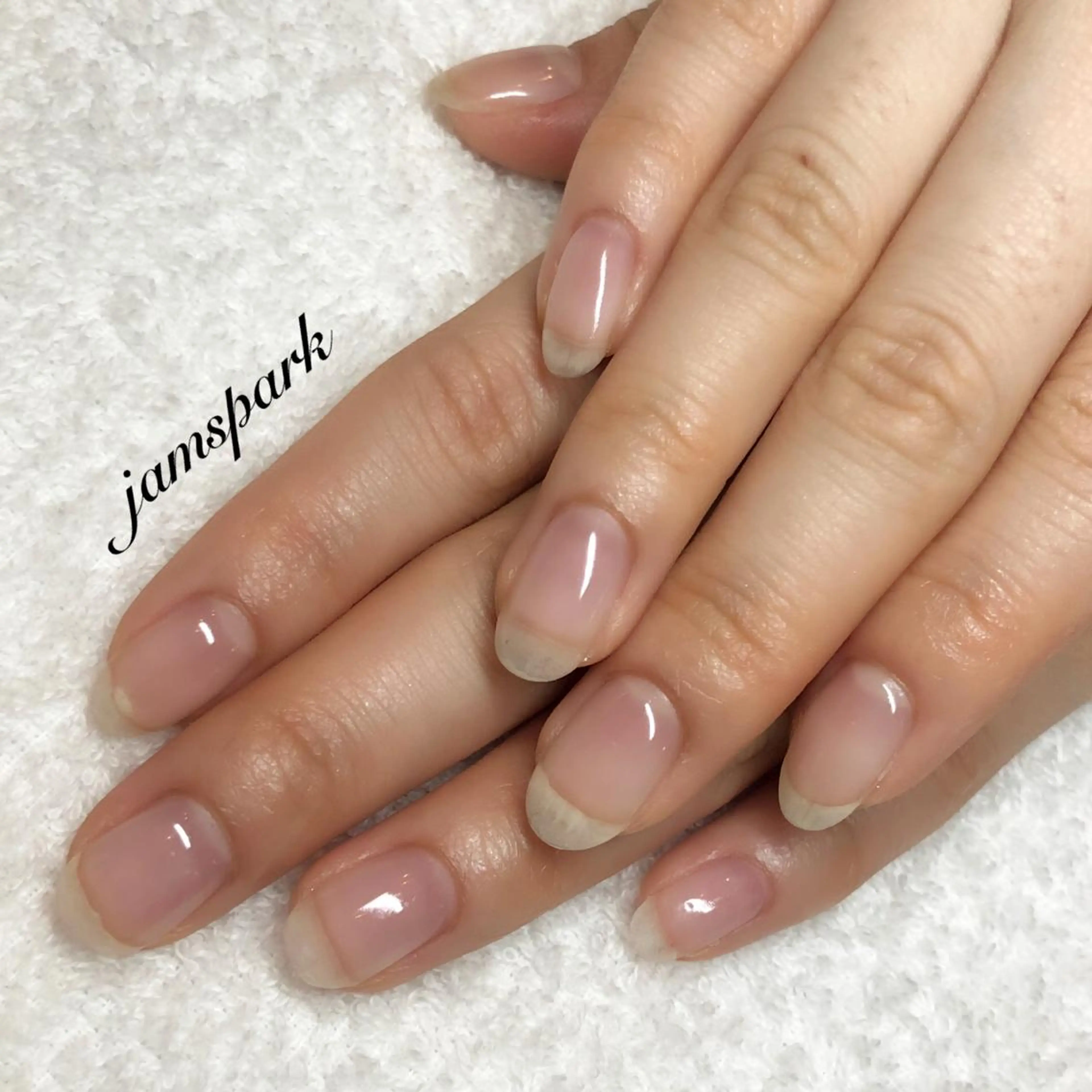ネイル クリアネイル ジェルネイル オフィスネイル ハンドネイル jamspark ✨のネイルデザイン
