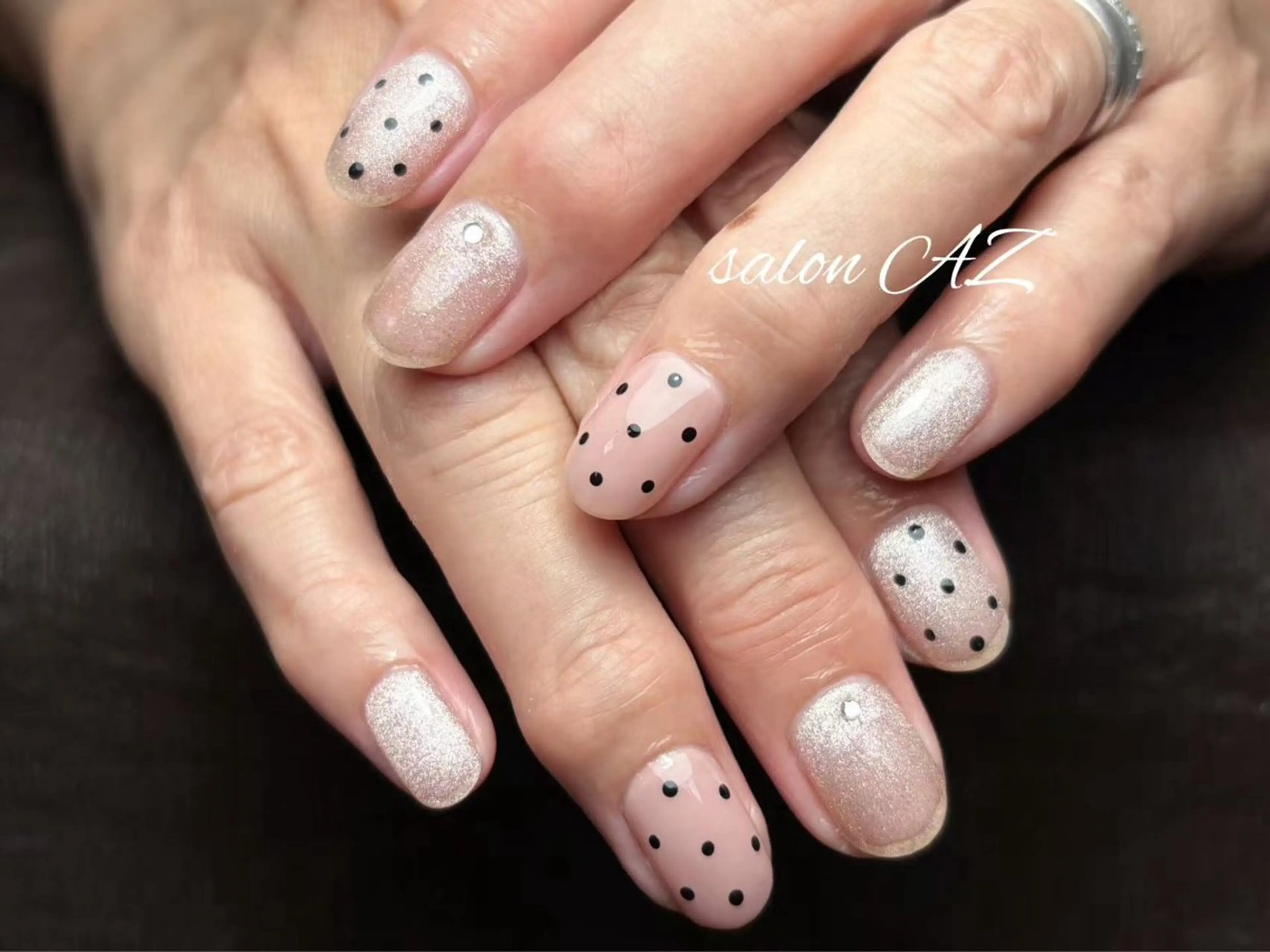 ネイル アートネイル 長さ出し フットネイル フレンチネイル ジェルネイル salon AZのネイルデザイン