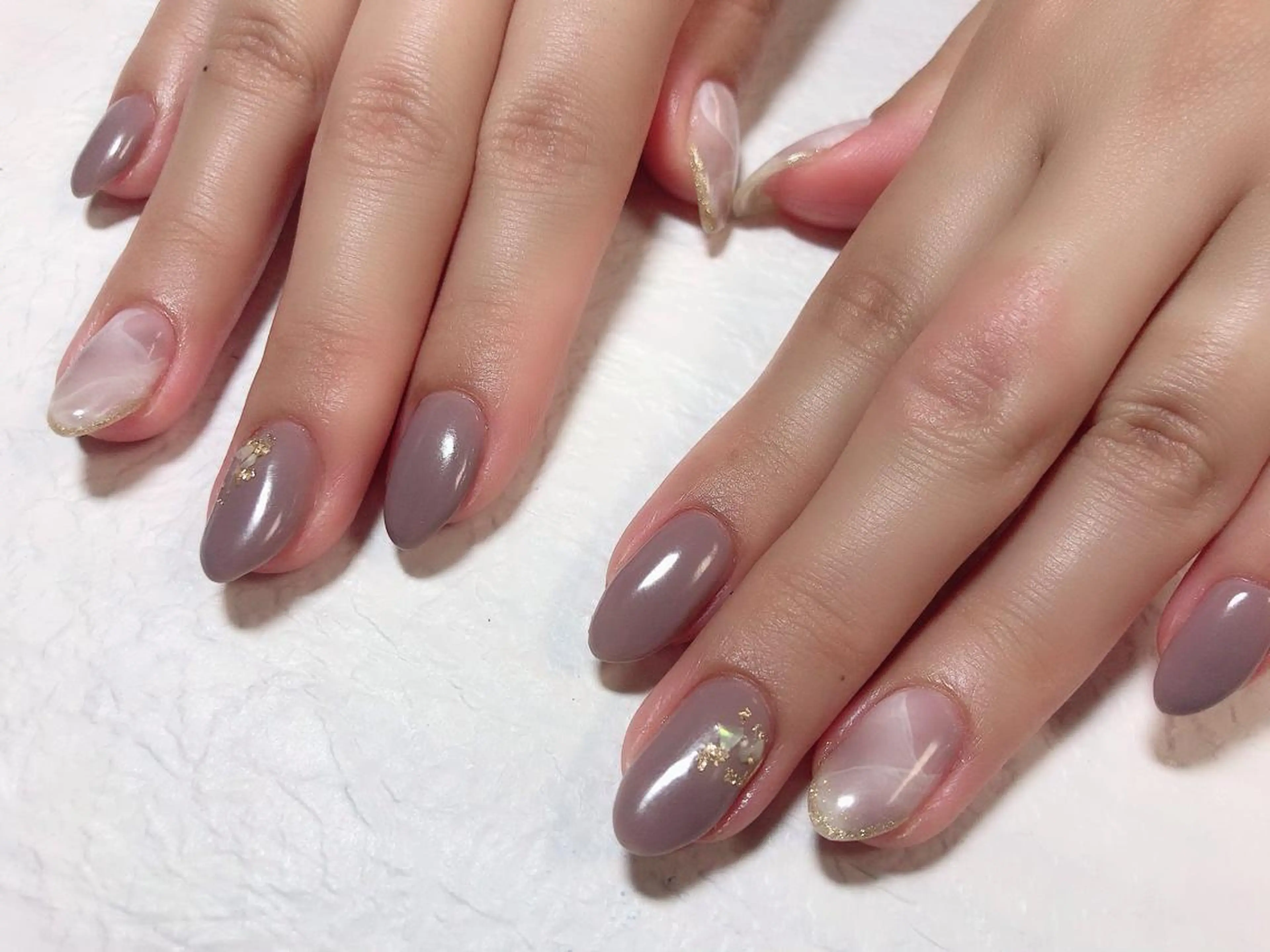 ネイル ホワイト ハンドネイル Nail cottageのネイルデザイン