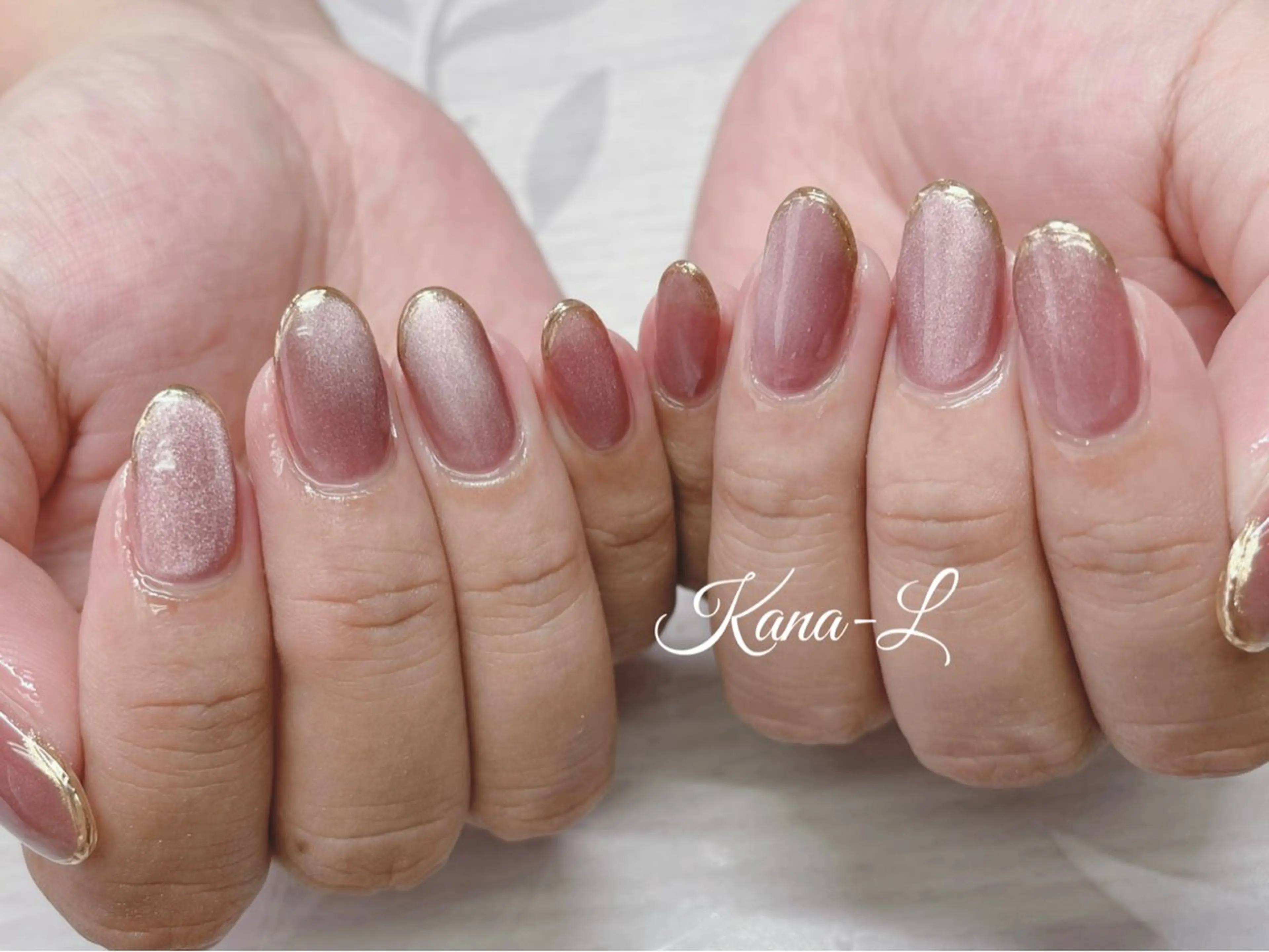 ネイル フレンチネイル ジェルネイル キラキラネイル マグネットネイル ミラーネイル 芦辺 香奈のネイルデザイン