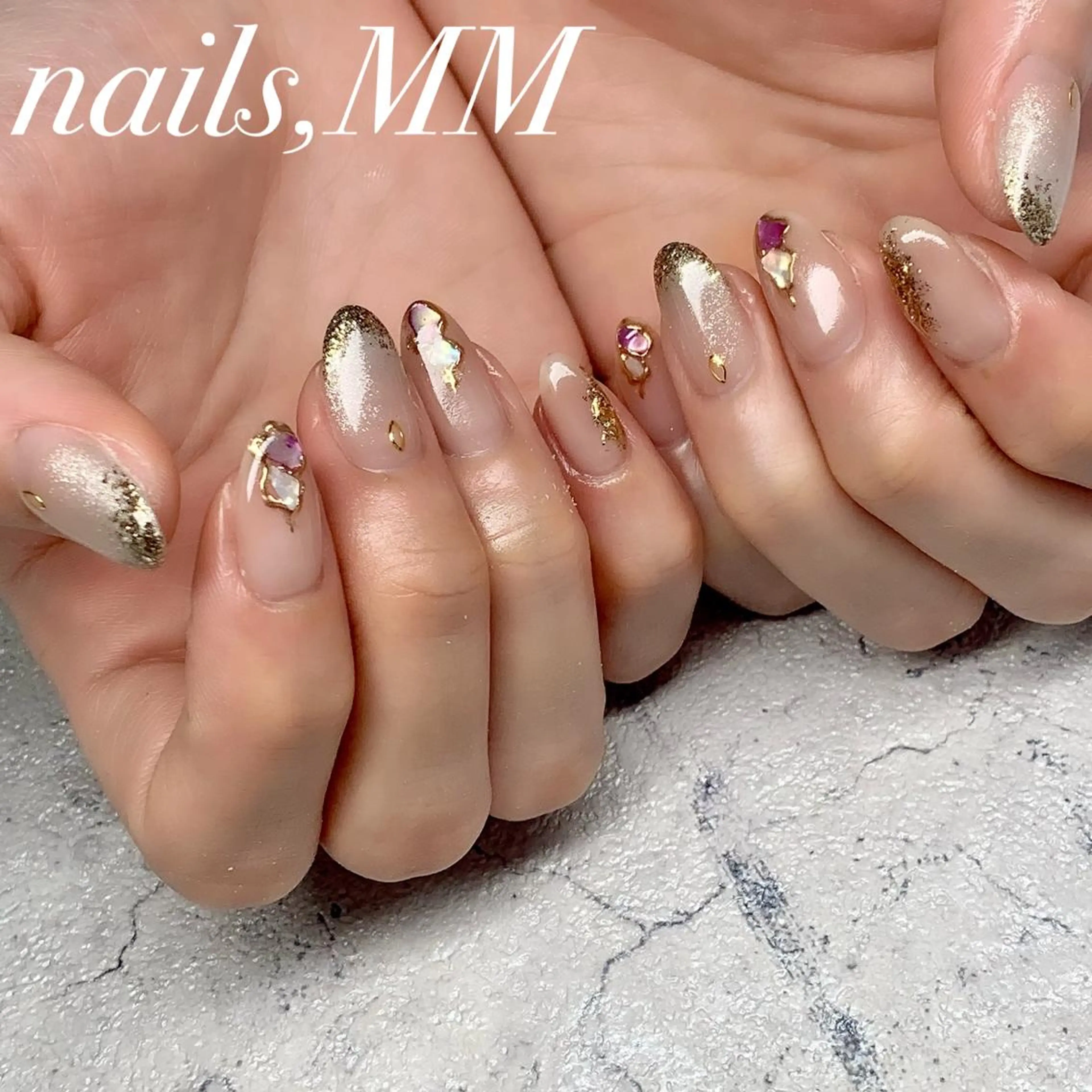 ネイル ミラーネイル ハンドネイル nailsalon MMのネイルデザイン