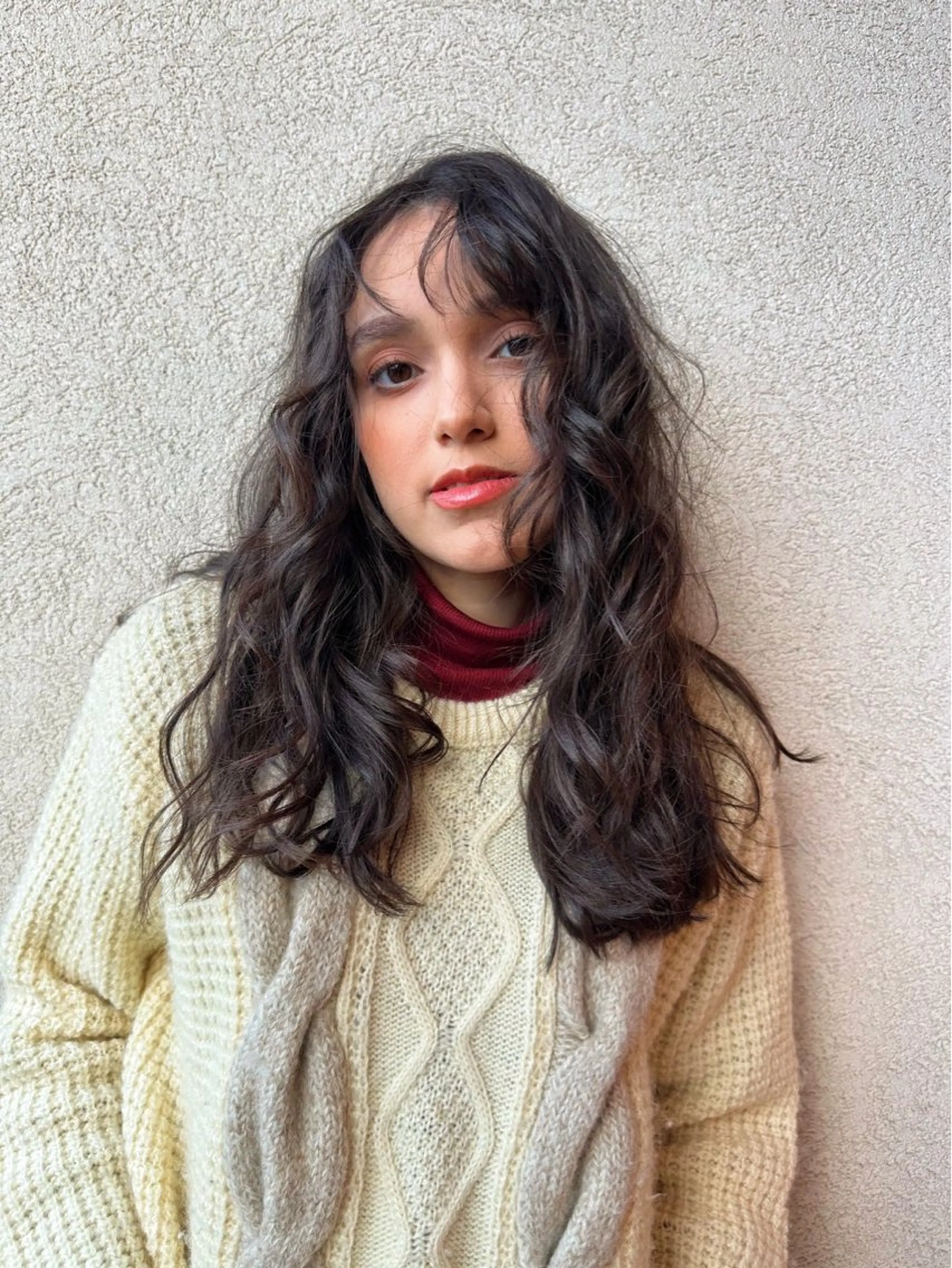 ロング パーマ ロング カット パーマ トリートメント 小山内 一馬のヘアスタイル