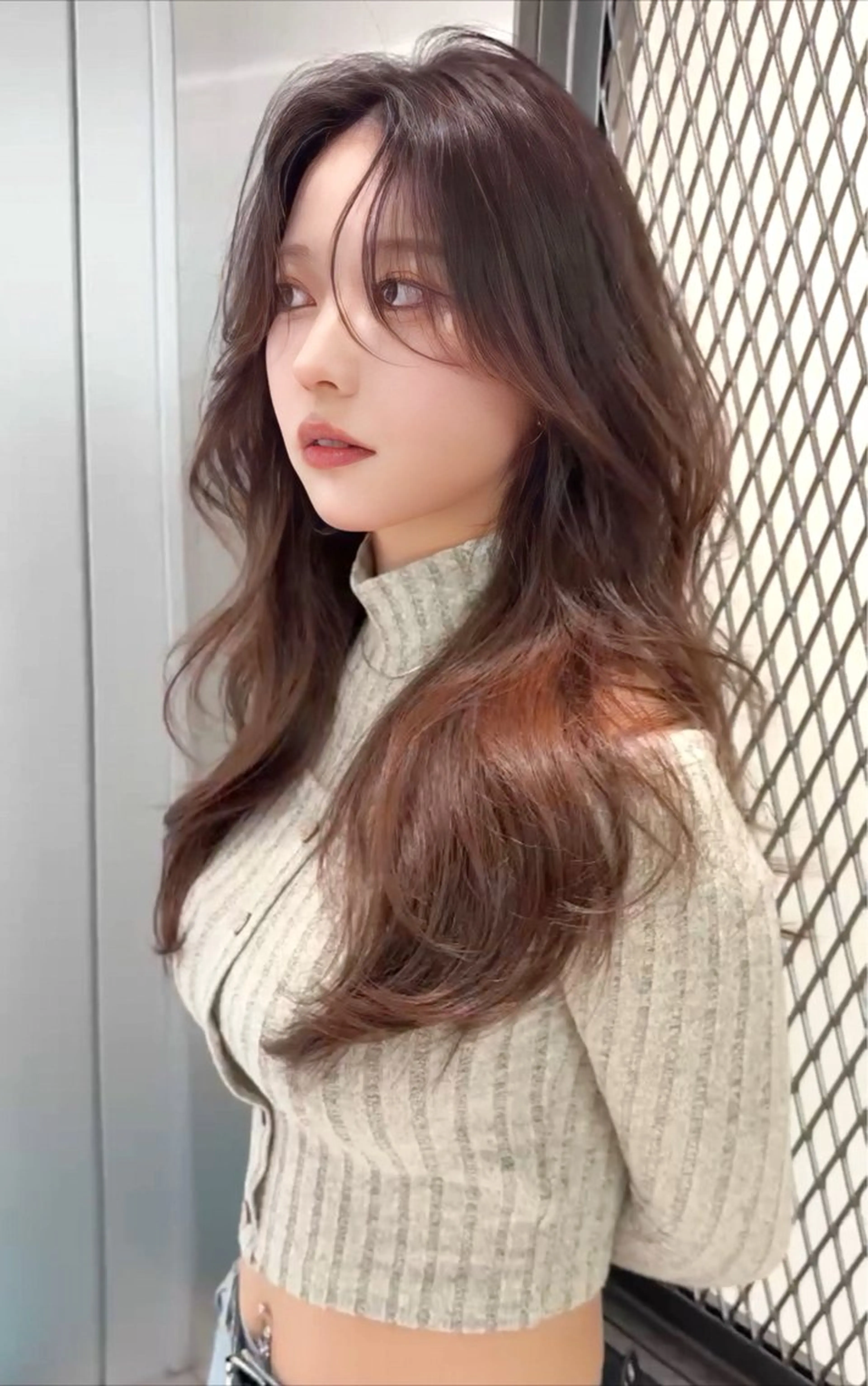 ロング カラー カット ヘアカラー トリートメント Lond mare レイヤーカット/韓国のヘアスタイル