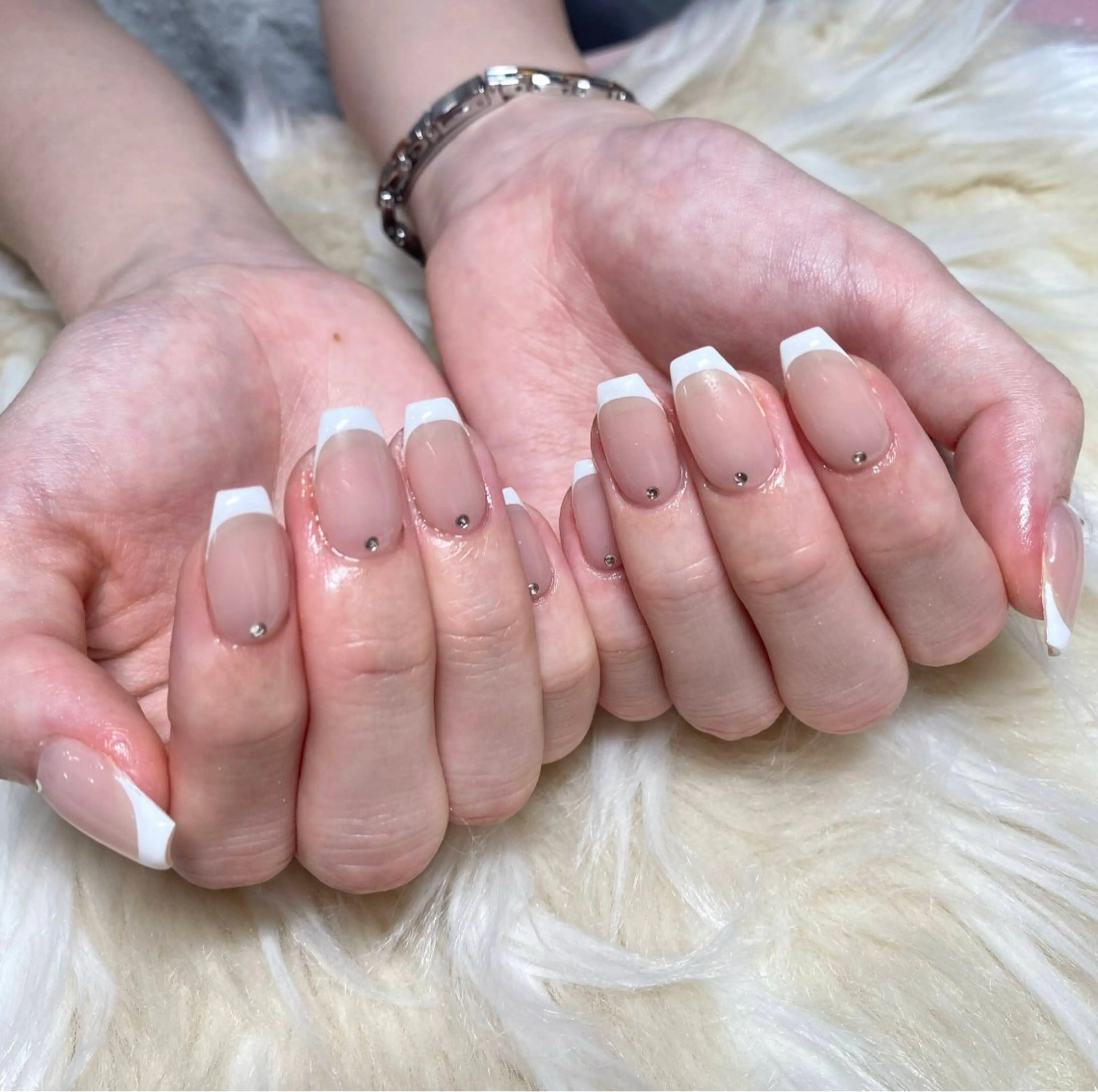 オフなし♡フレンチ.⋆𝜗𝜚ベースカラー+¥880の写真