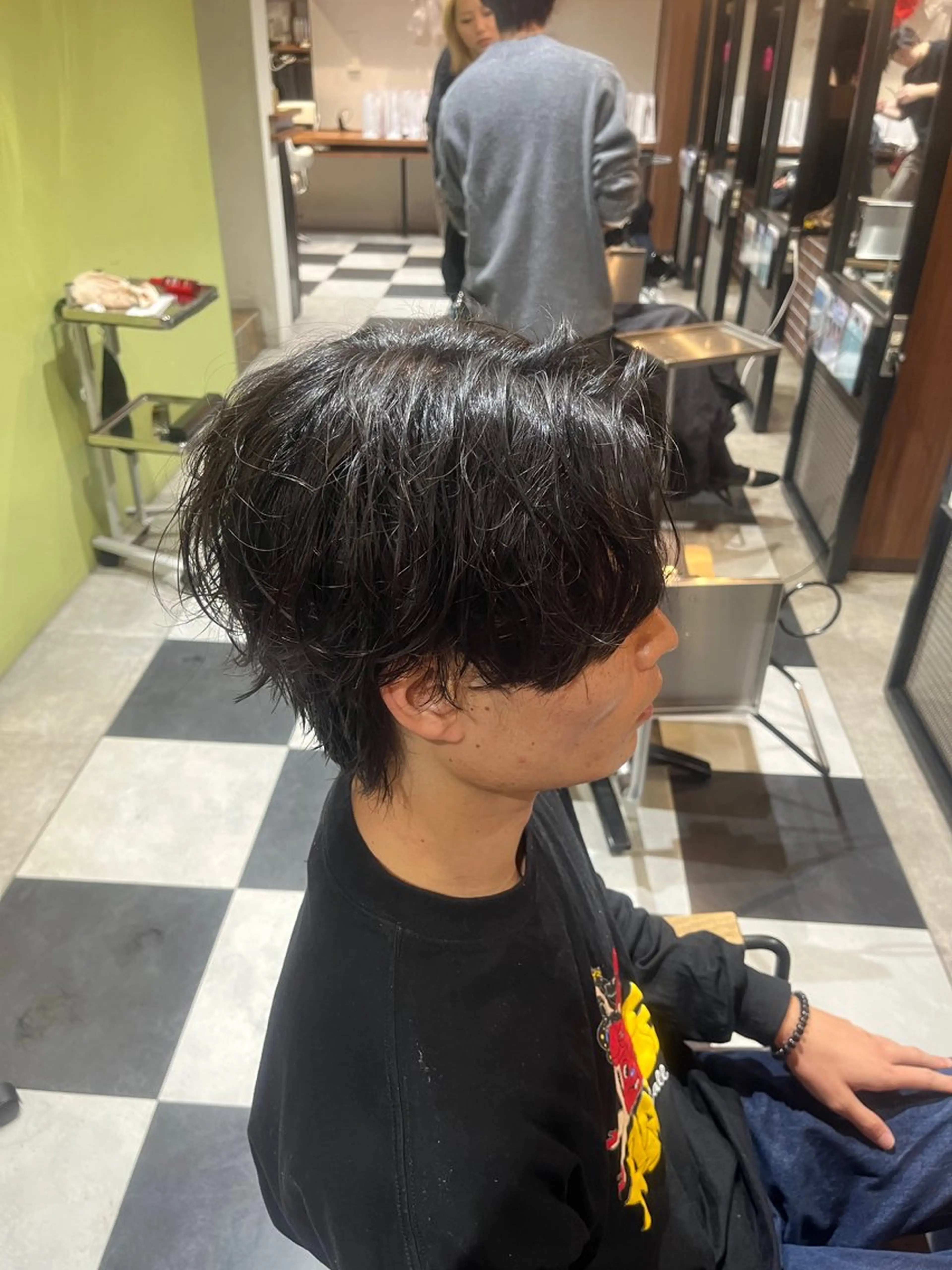 ミディアム パーマ メンズ カット パーマ 🎧メンズパーマ特化 /RUI🎧のヘアスタイル