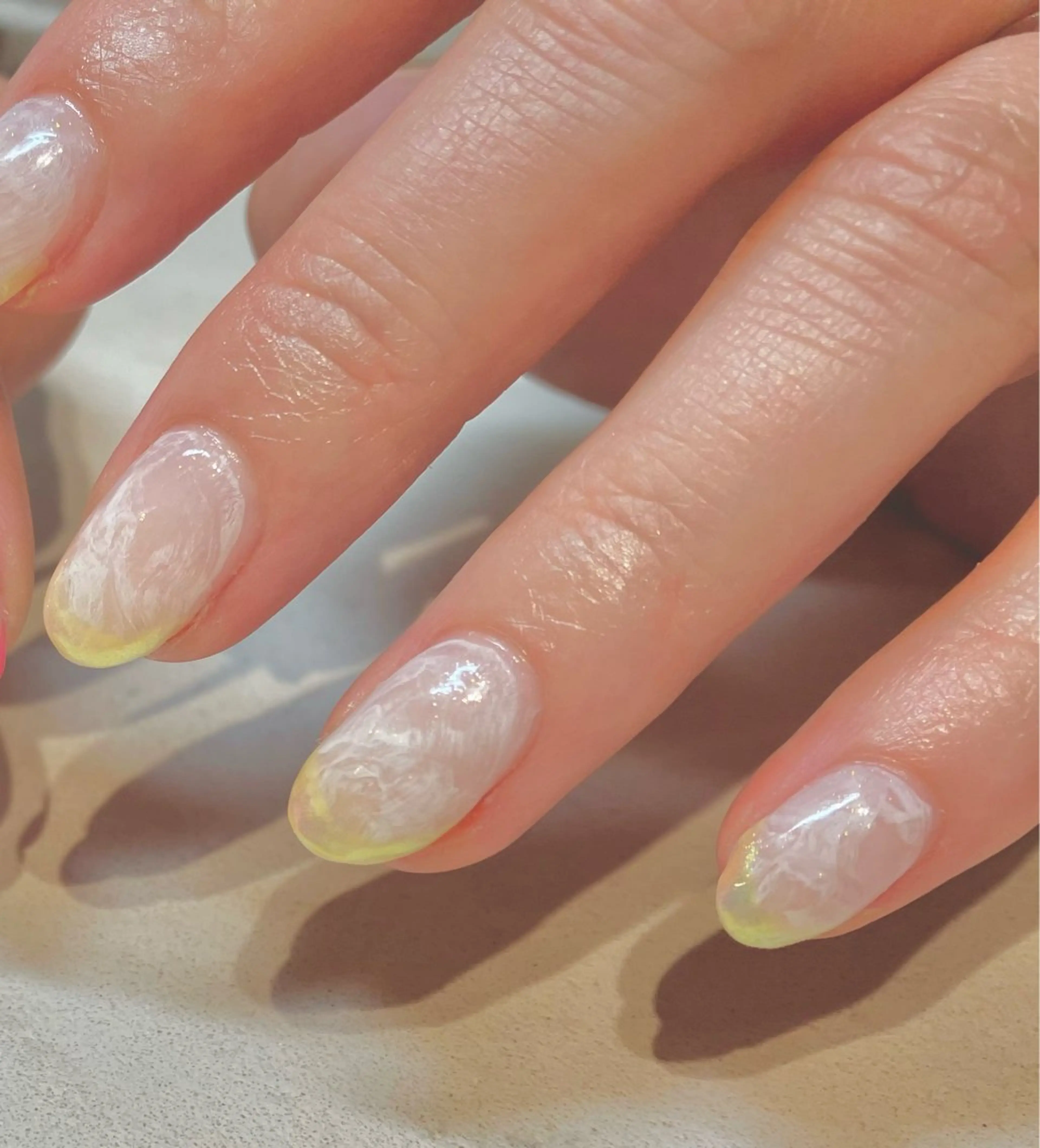 ネイル オーロラネイル クリアネイル フレンチネイル ミラーネイル 持ち込み COCO Nail　光が丘駅近のネイルデザイン