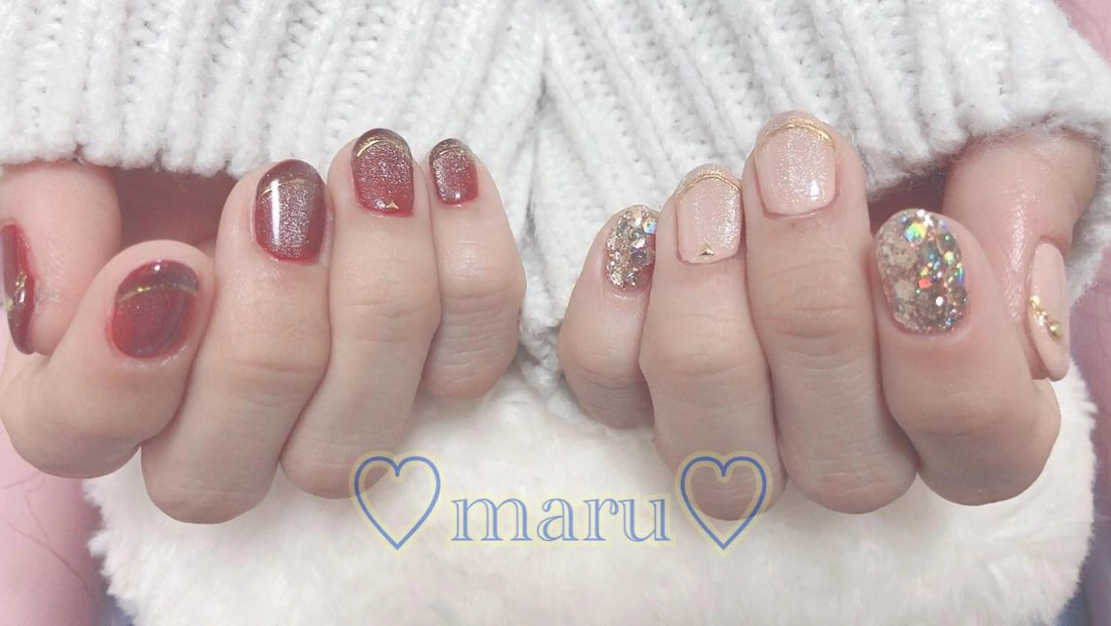 ネイル ハンドネイル フットネイル まるみ ♡のネイルデザイン