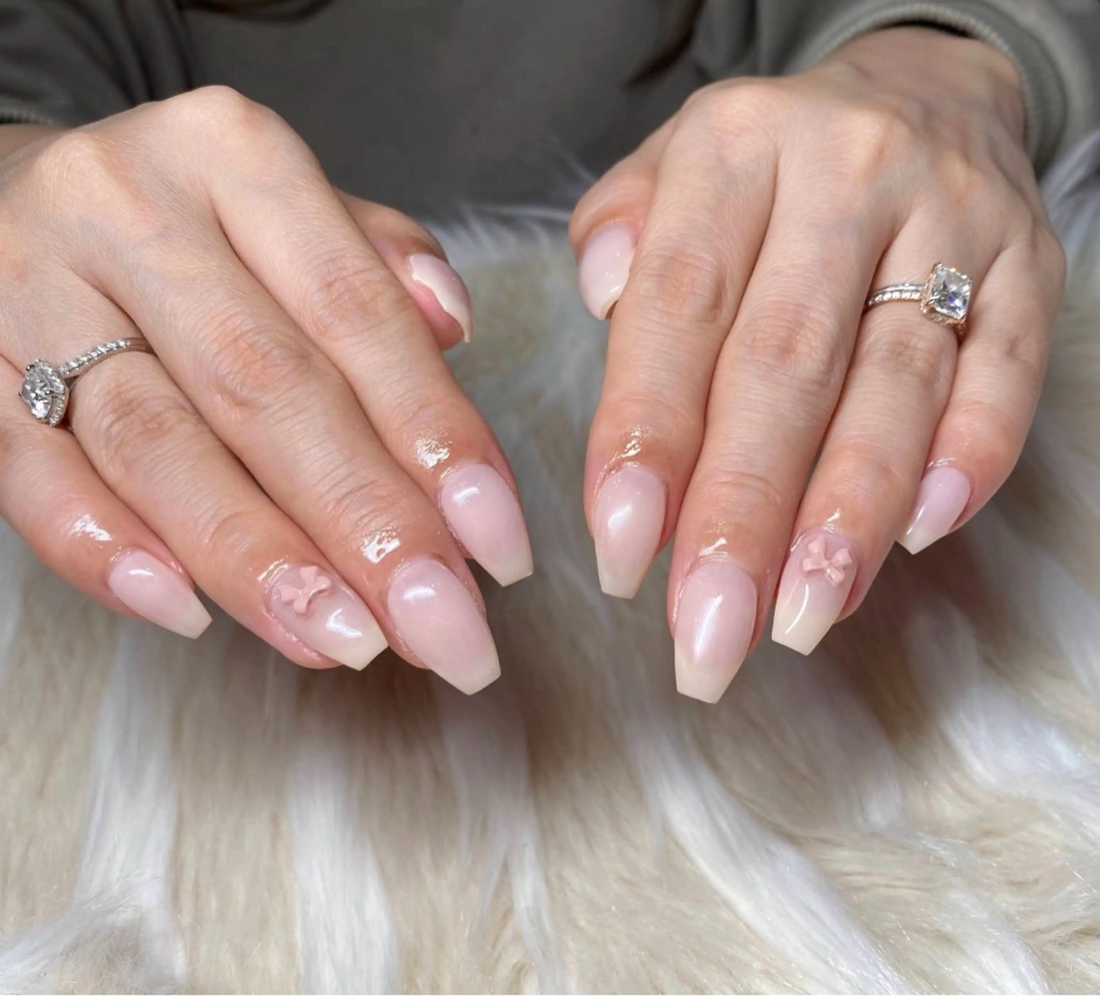 ネイル ボルドー 長さ出し フレンチネイル ジェルネイル グラデーション ハンドネイル Nail&eye Belire 新宿のネイルデザイン