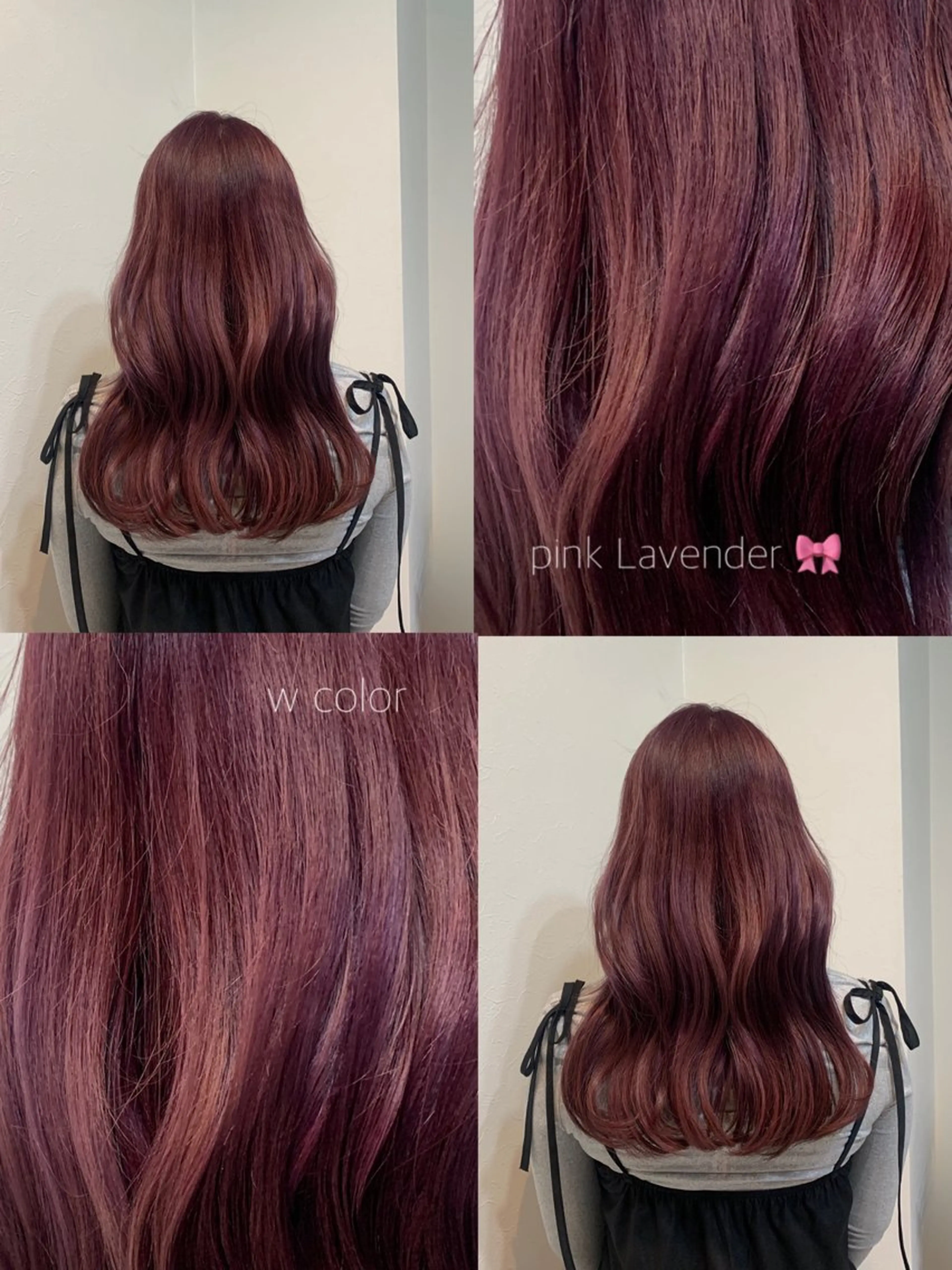 ロング カラー ブリーチ ダブルカラー ラベンダーカラー ピンクカラー ピンクラベンダー annuy MIHANAのヘアスタイル