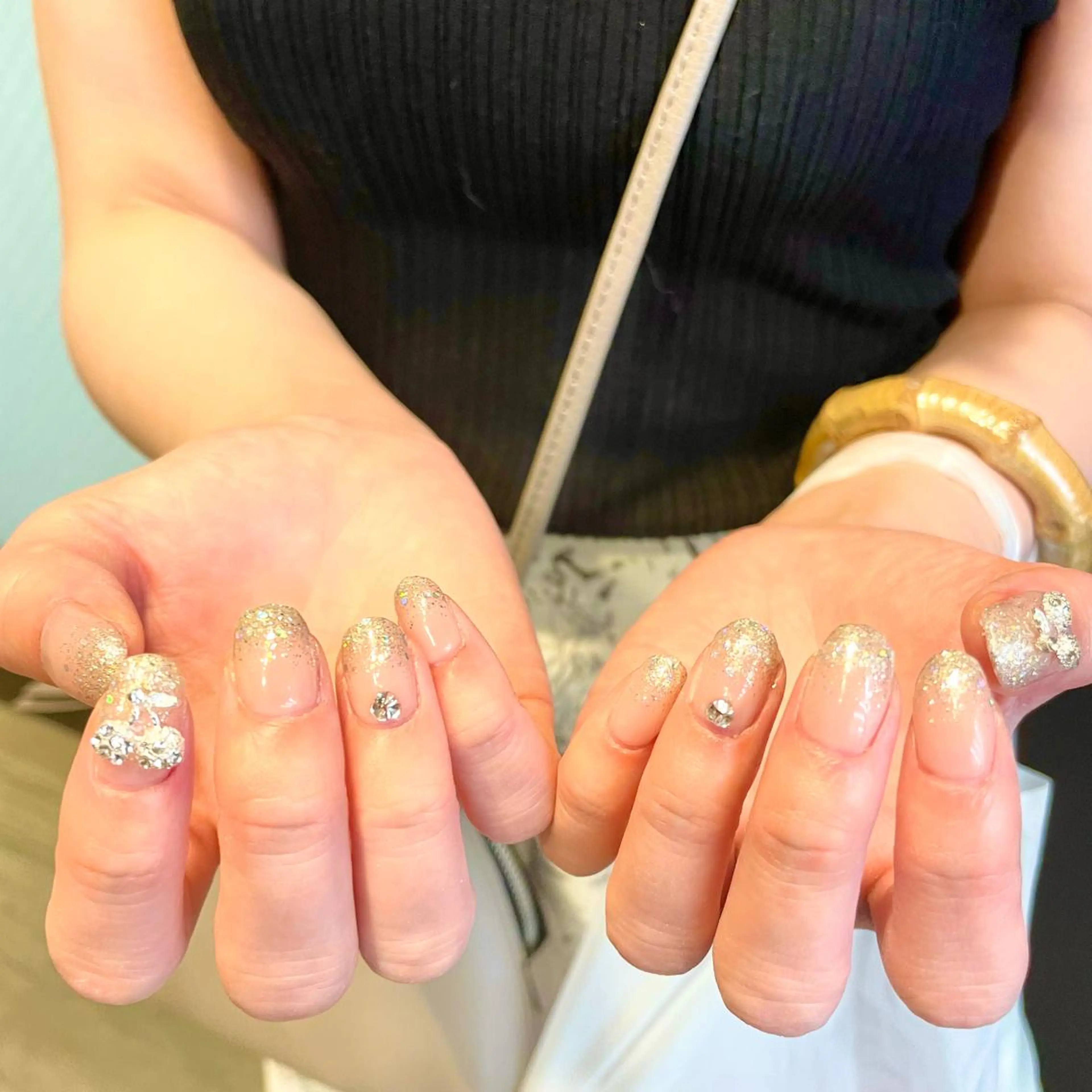 ネイル 🫧飛山琉桜/二条 ネイルアート/束感のマツエク・マツパデザイン