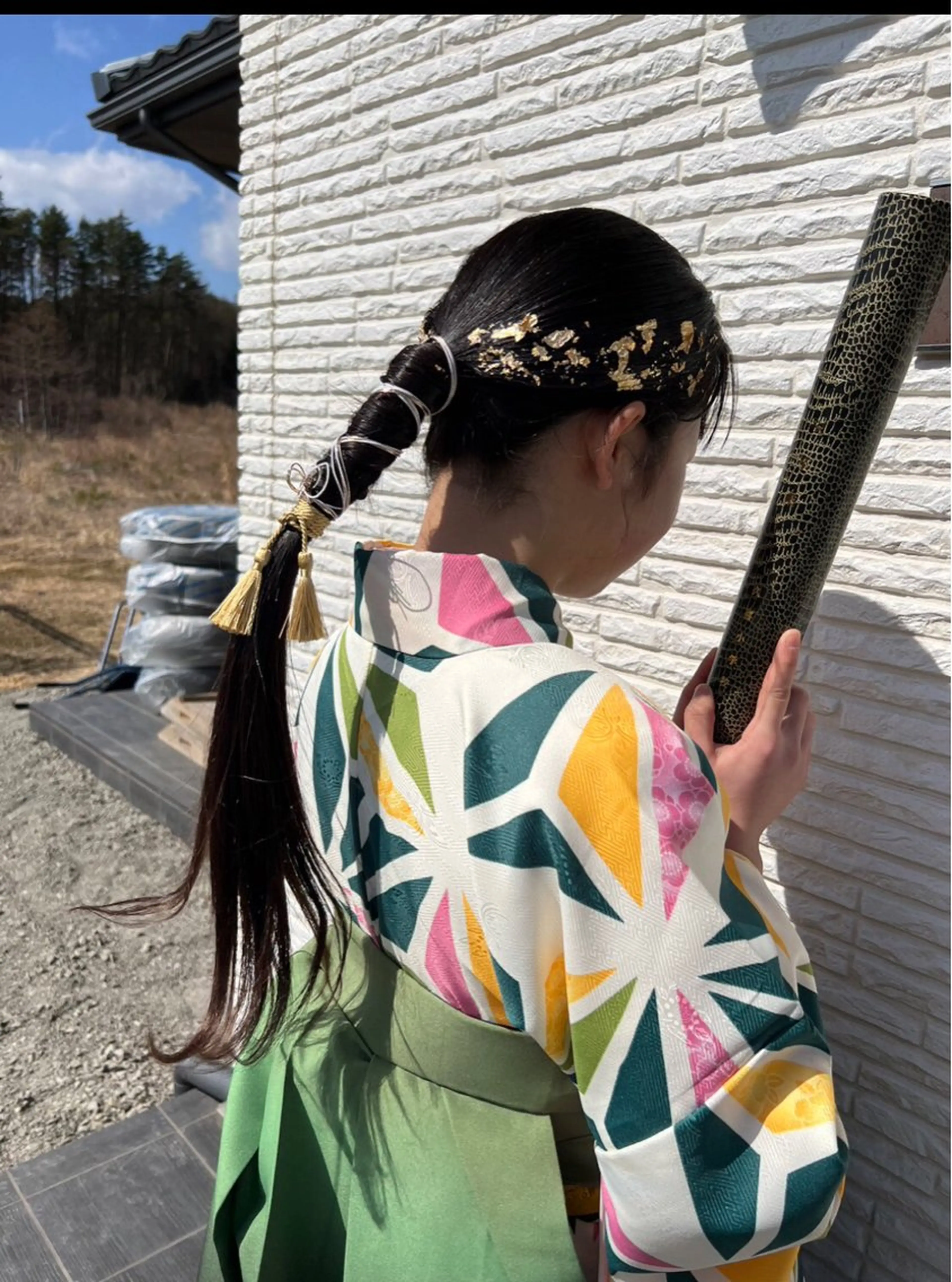 袴着付け。ヘアセット込み。ヘア飾りはご準備願います。の写真