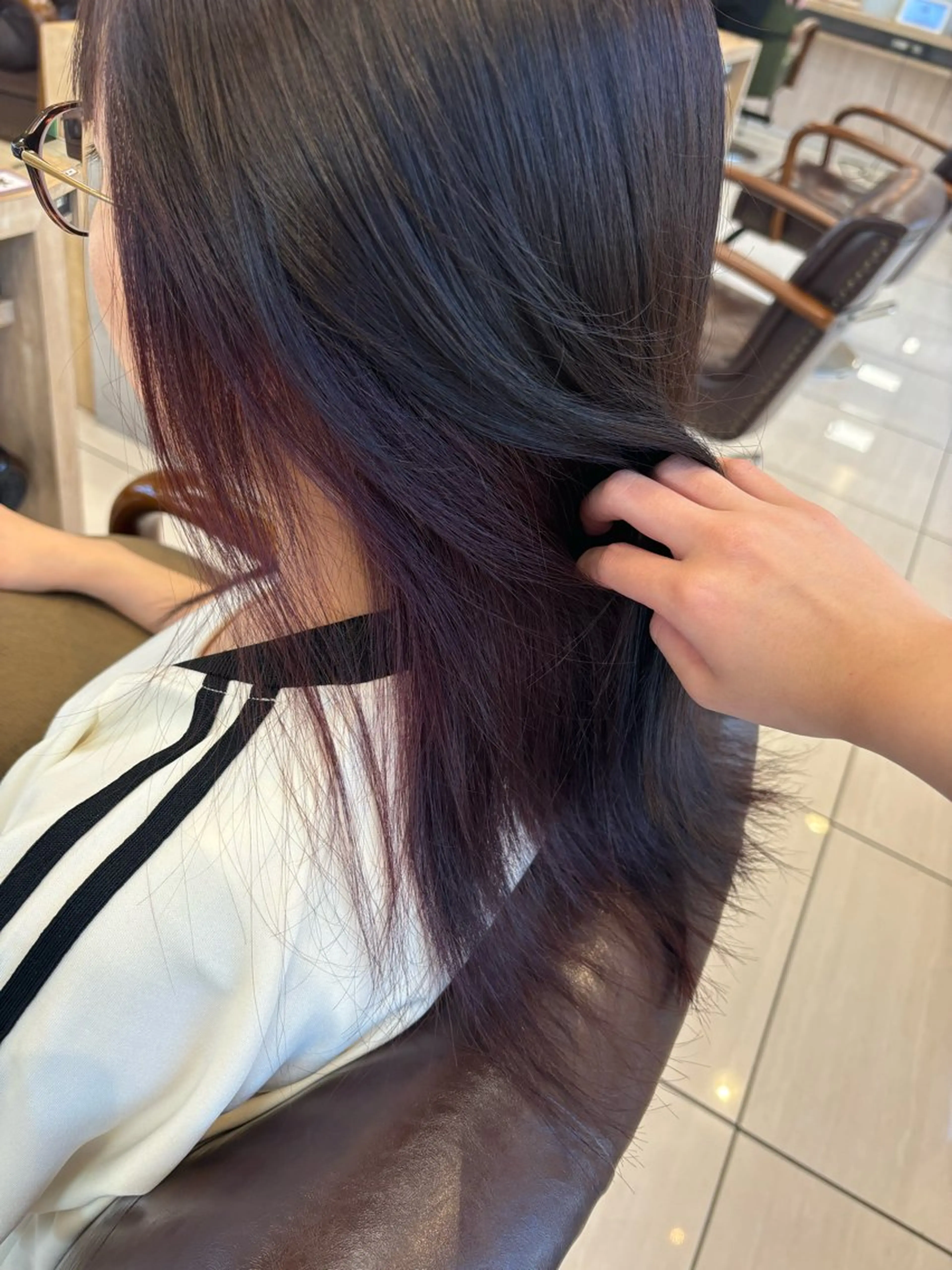 カラー 温水 愛華のヘアスタイル