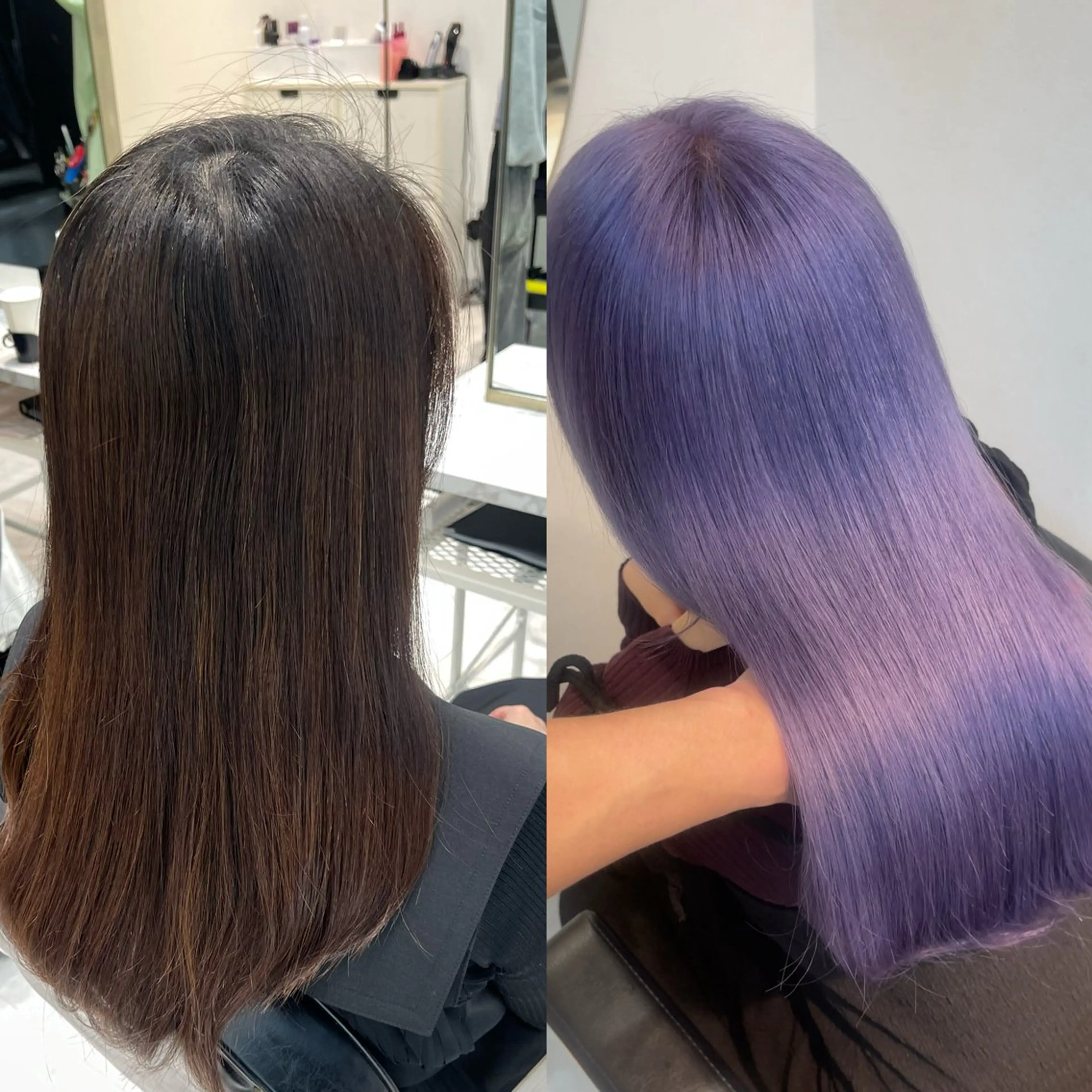 カラー ヘアカラー TENSHO レイヤー／ハイトーンのヘアスタイル