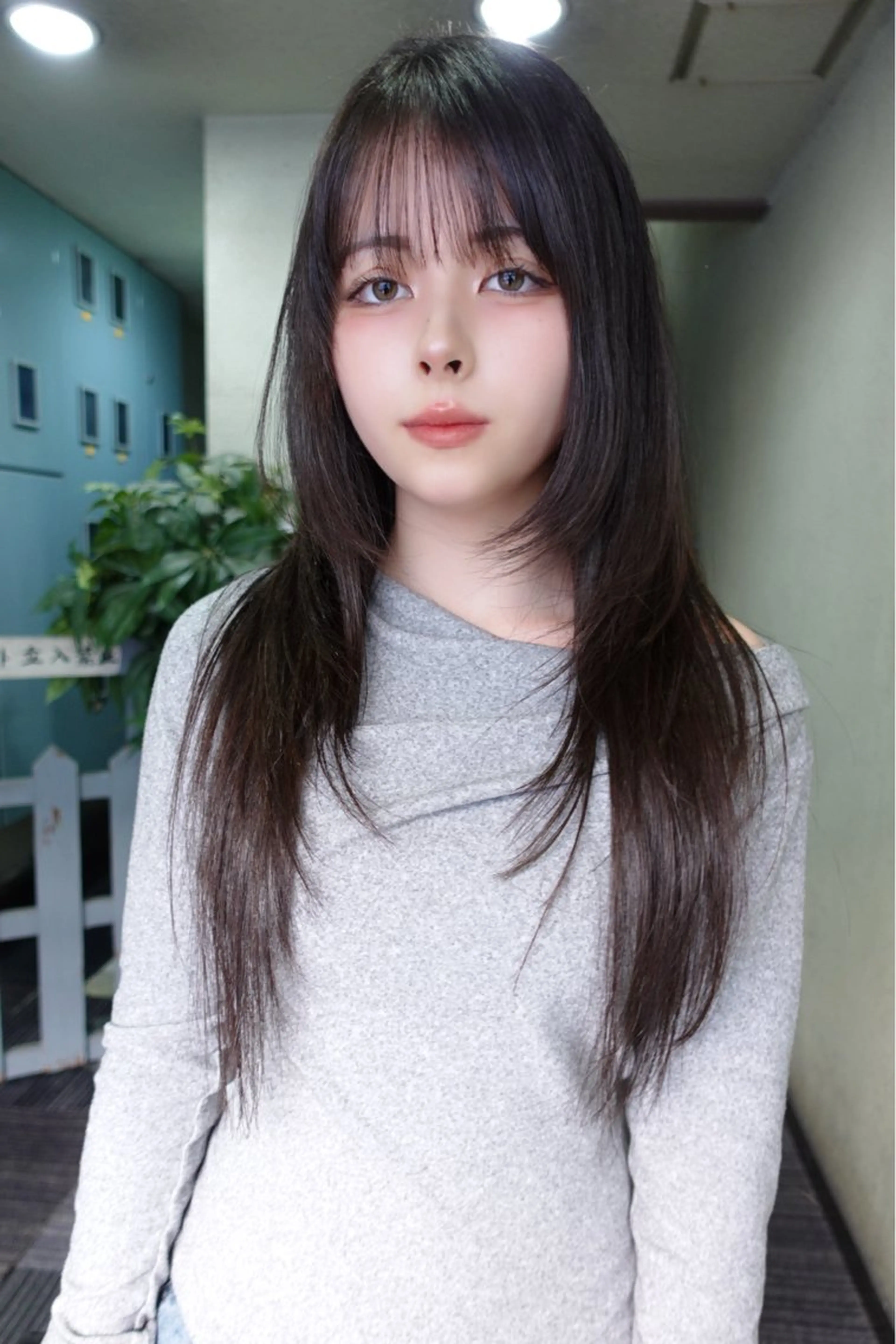 ロング カット sakura🌸 レイヤー/韓国ヘアのヘアスタイル