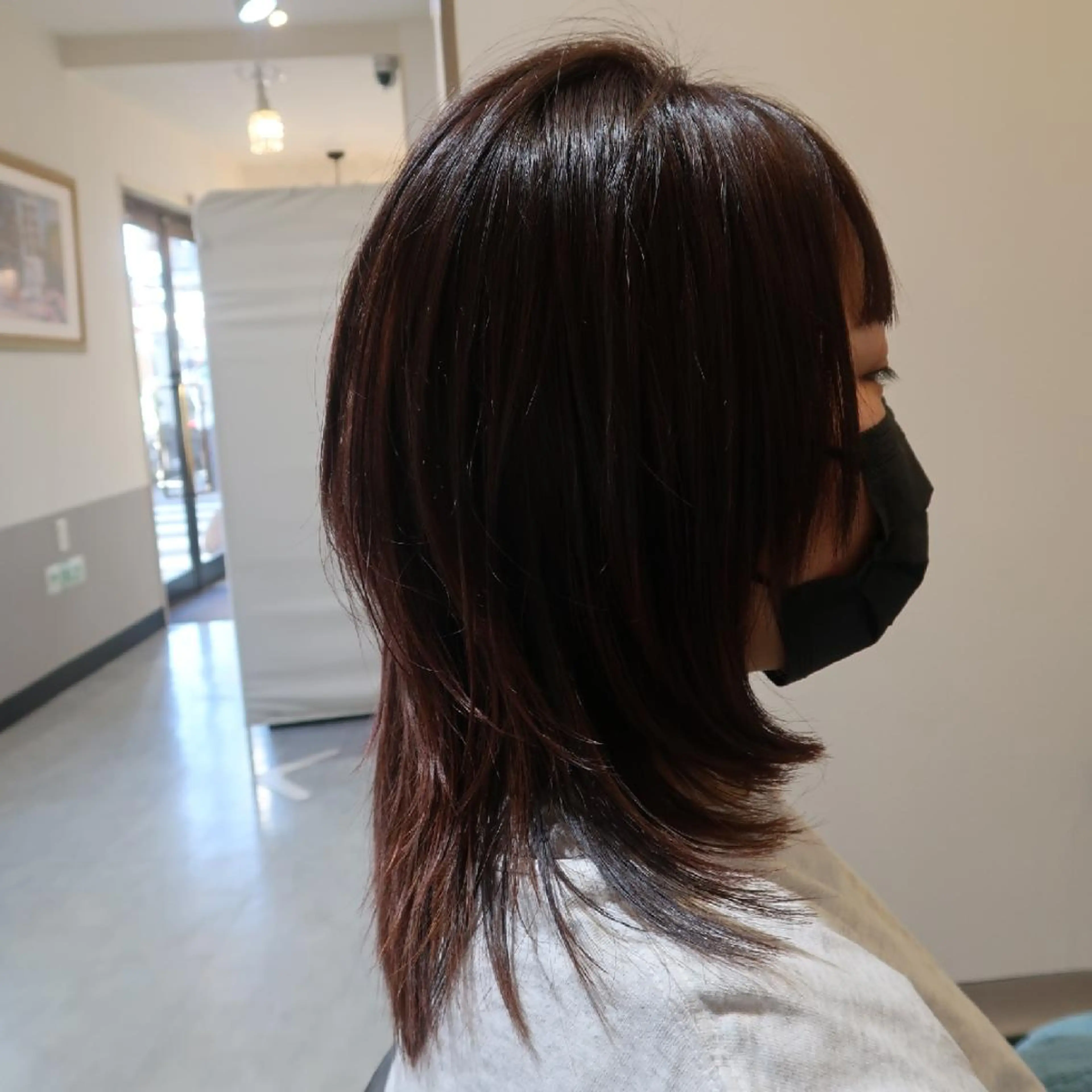 ミディアム カラー カット ヘアカラー tenny調布 いしまつのヘアスタイル