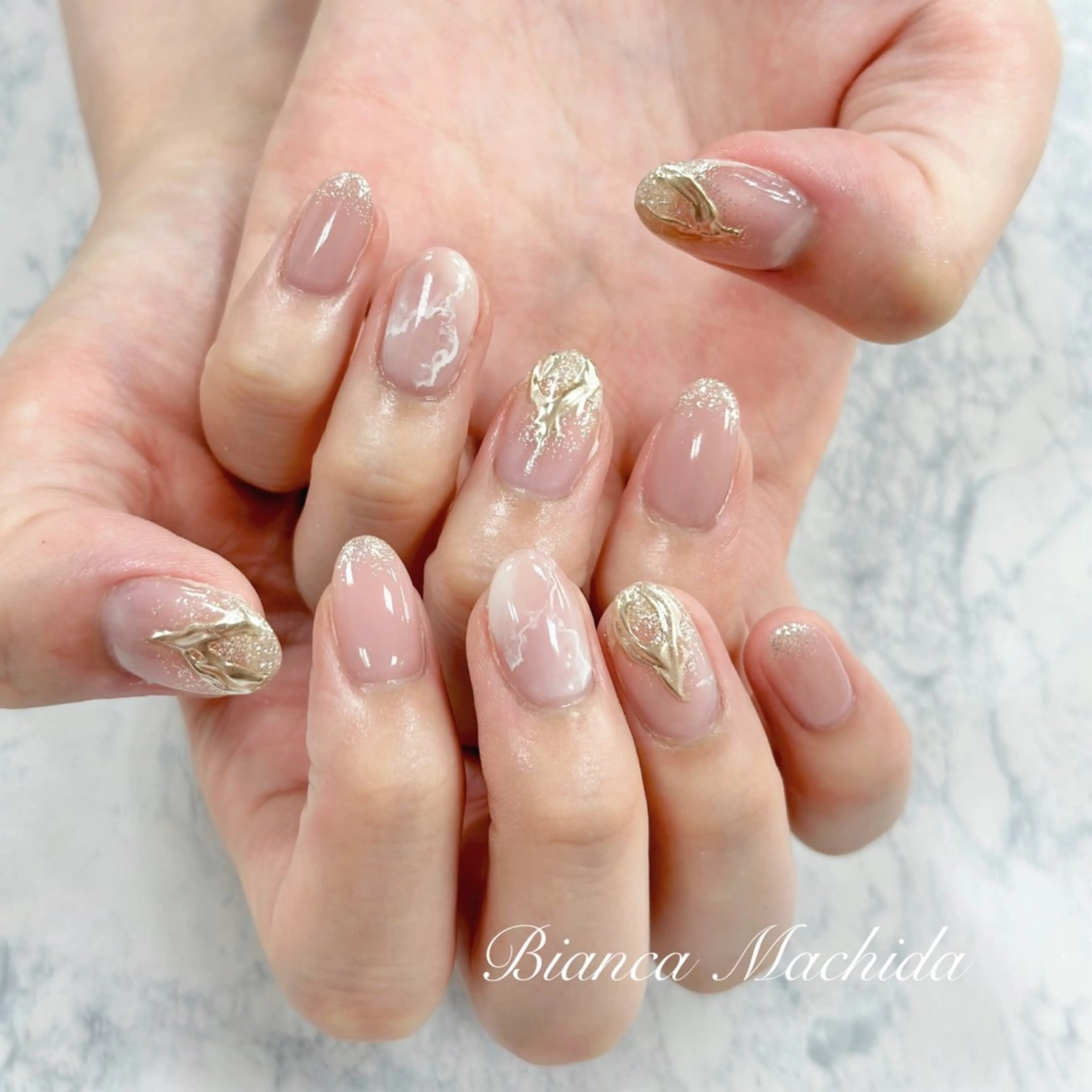 ネイル ハンドネイル Bianca👼🏻 OIKAWAのネイルデザイン