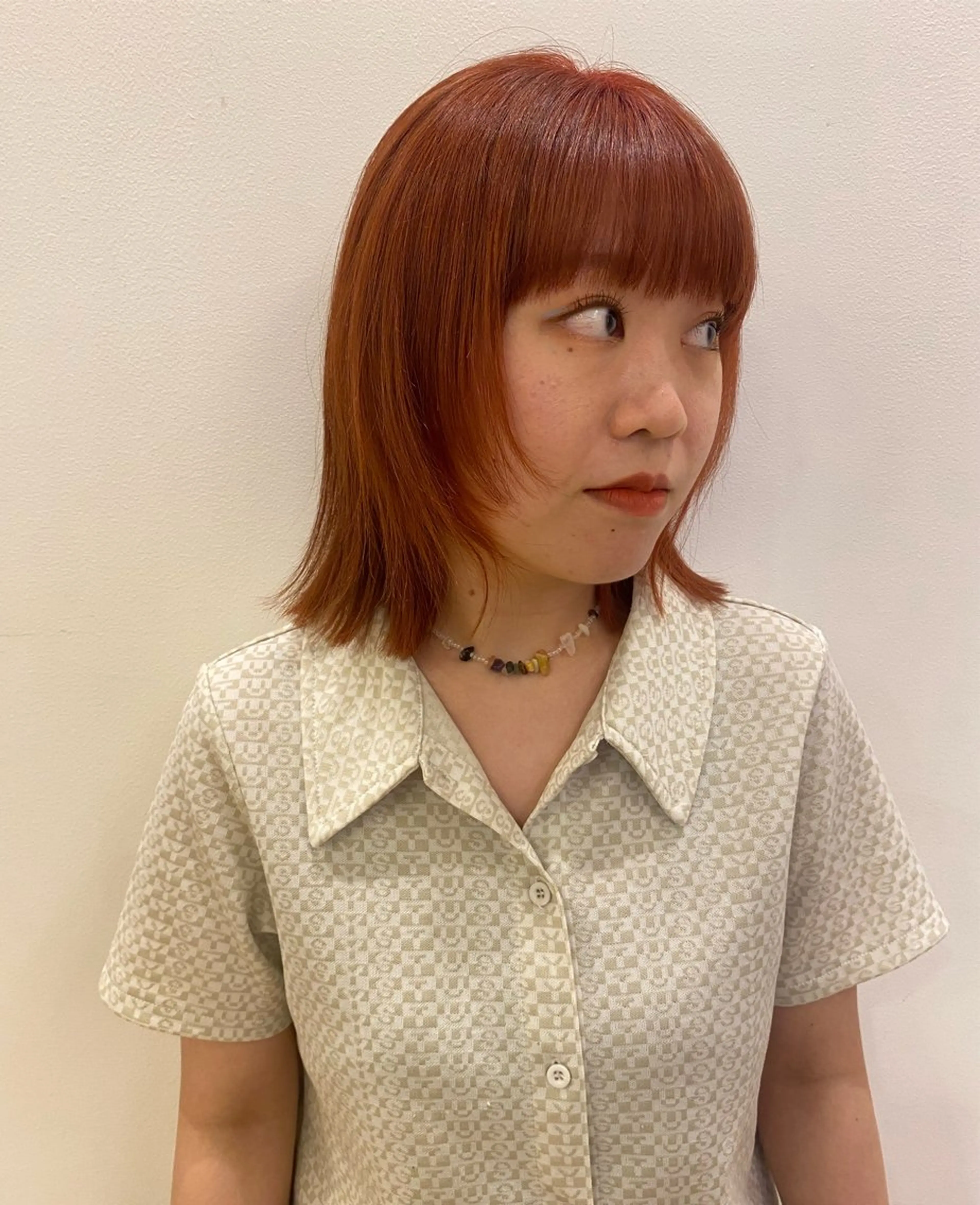 ミディアム カラー 原 瑞希のヘアスタイル