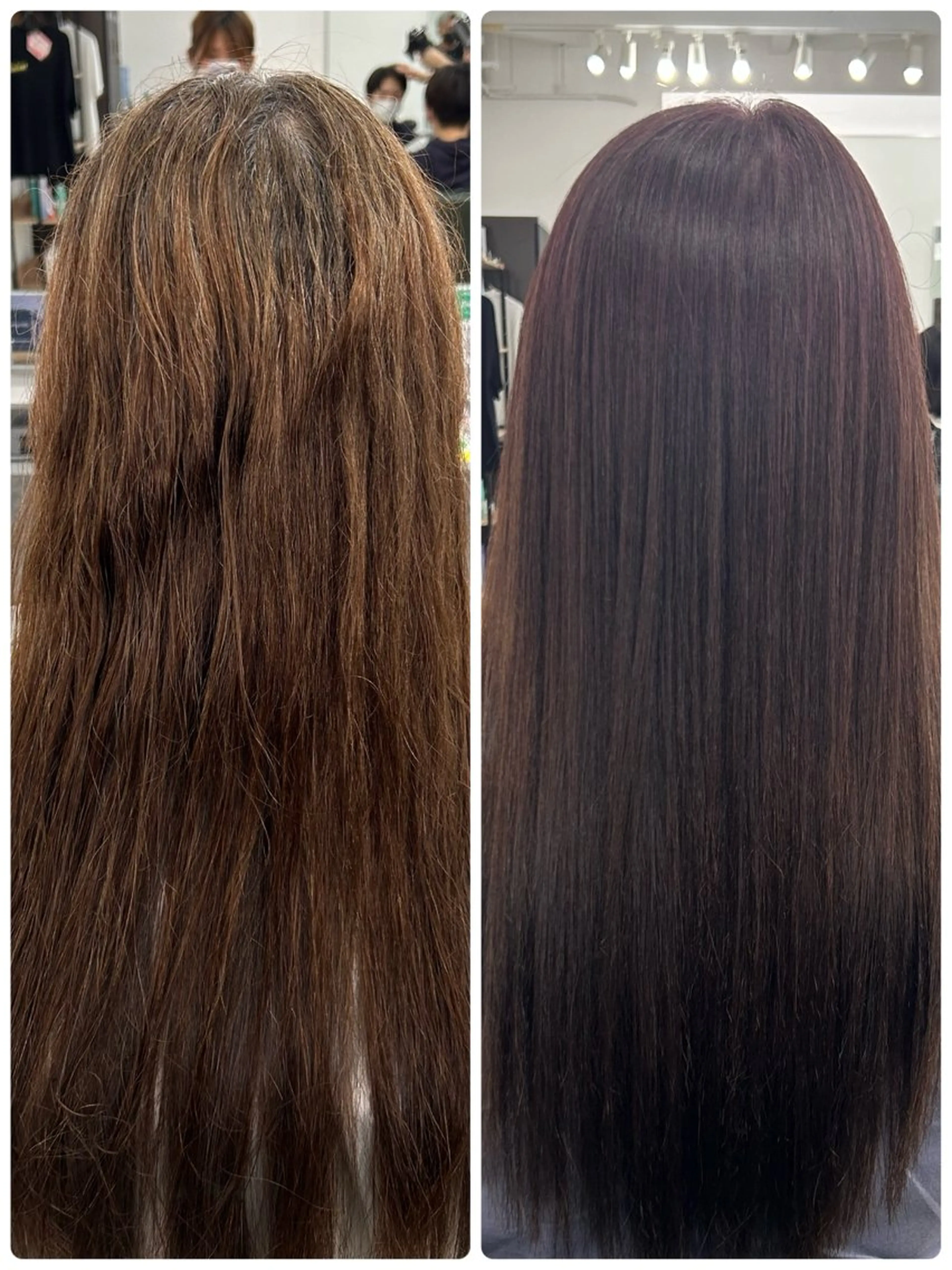 ロング カラー 縮毛矯正 ヘアカラー 縮毛矯正 山本 あやめ子のヘアスタイル