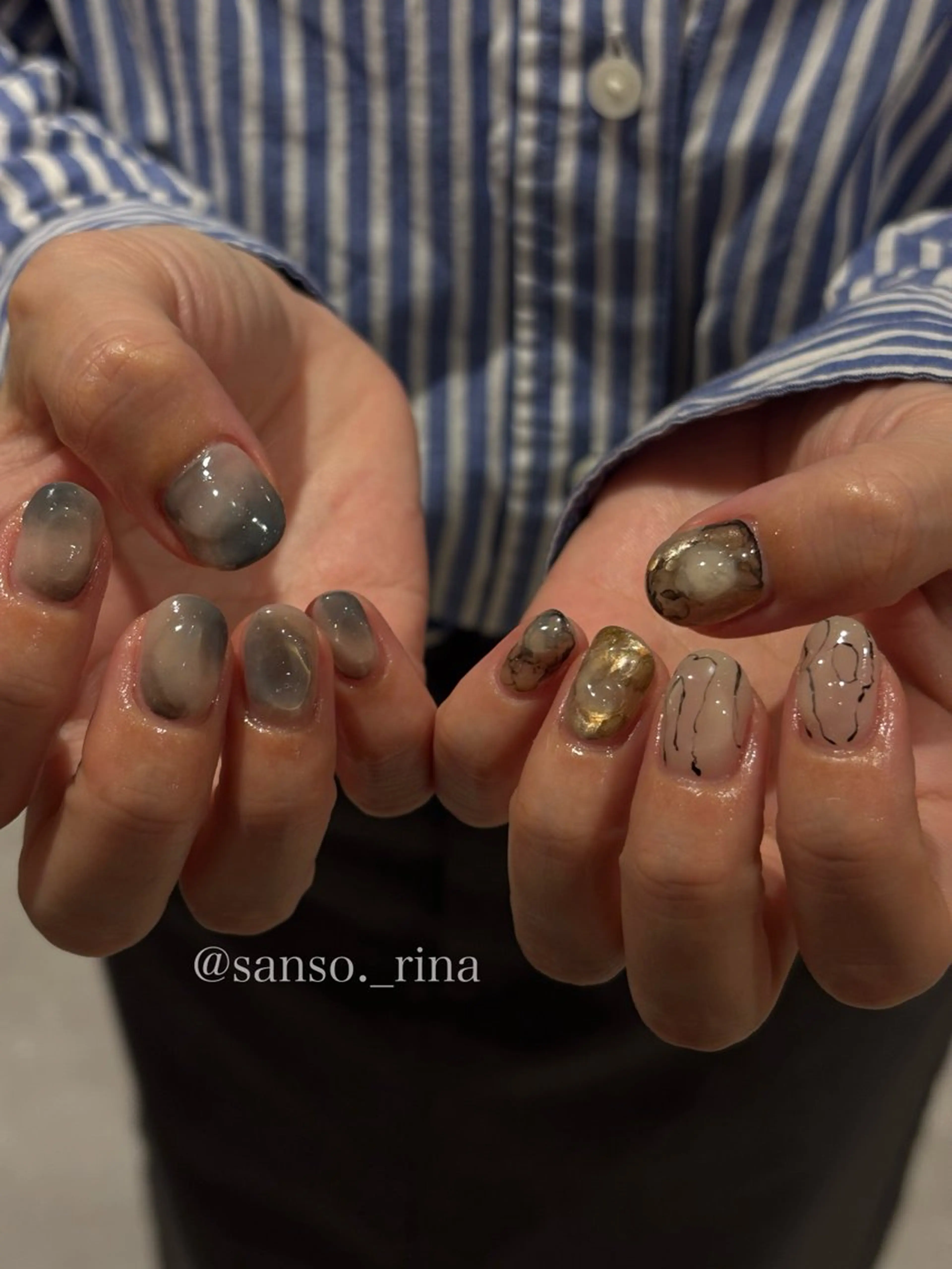 ネイル ハンドネイル フットネイル nuu  栄所属・早川 里奈のネイルデザイン