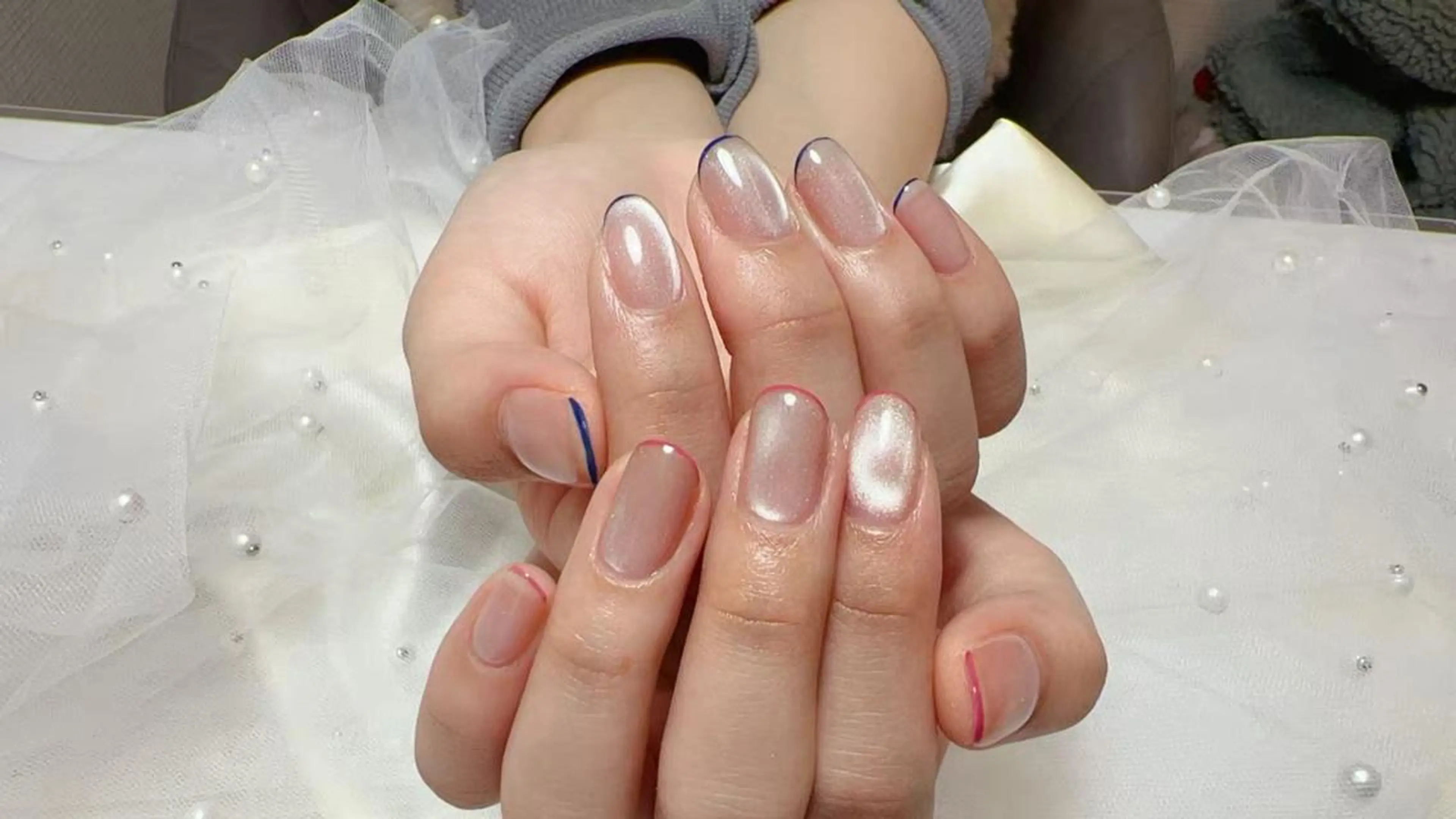 ネイル 持ち込み シンプルネイル 🎀長さだし船橋🎀 ネイルサロンのネイルデザイン
