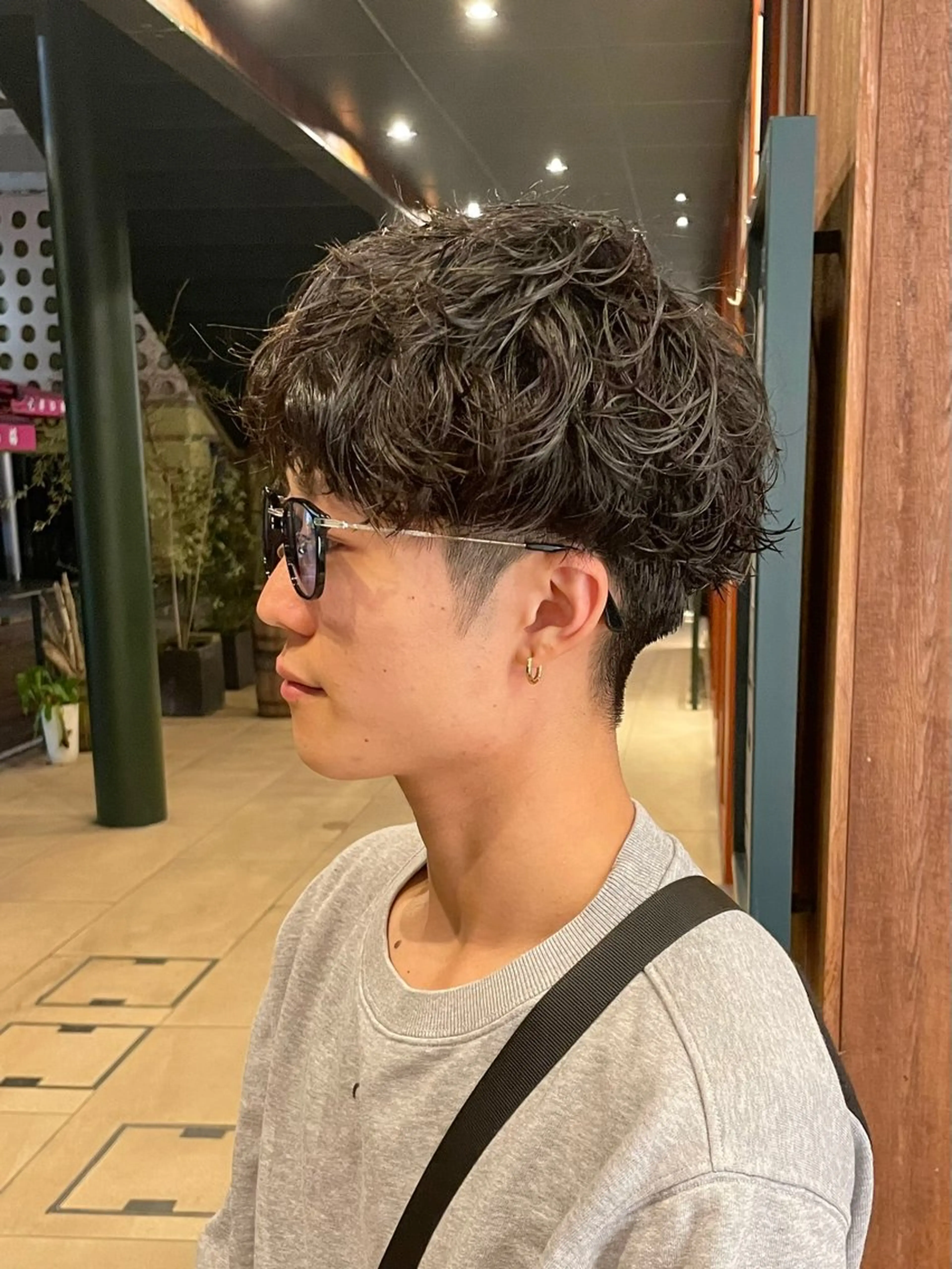 ショート パーマ メンズ grAt所属・森 真伊希のヘアスタイル