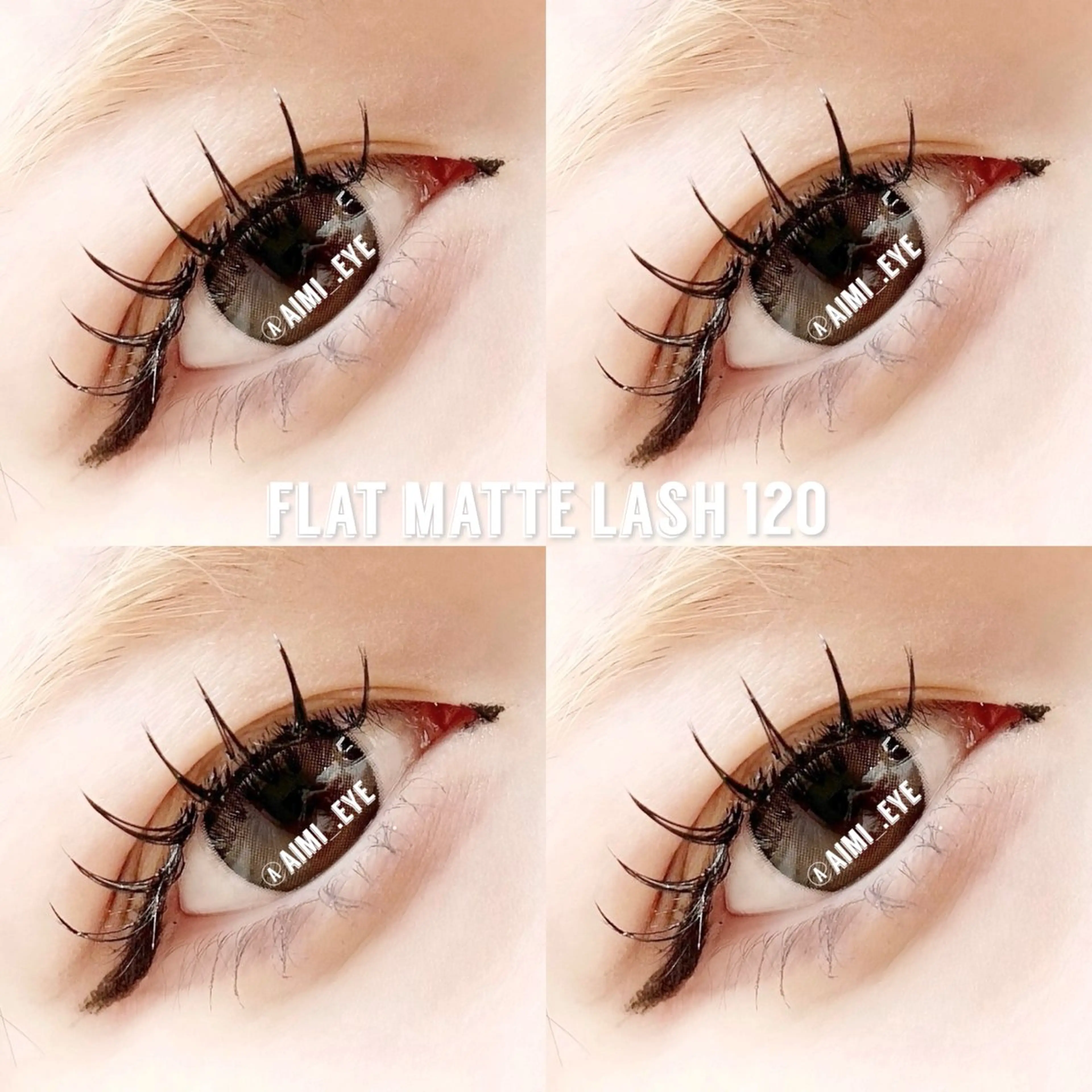 マツエク・マツパ CCカール Cカール キュート フラットラッシュ マツエク 𝙚𝙢𝙪. 🖤𝘼𝙞𝙢𝙞のマツエク・マツパデザイン