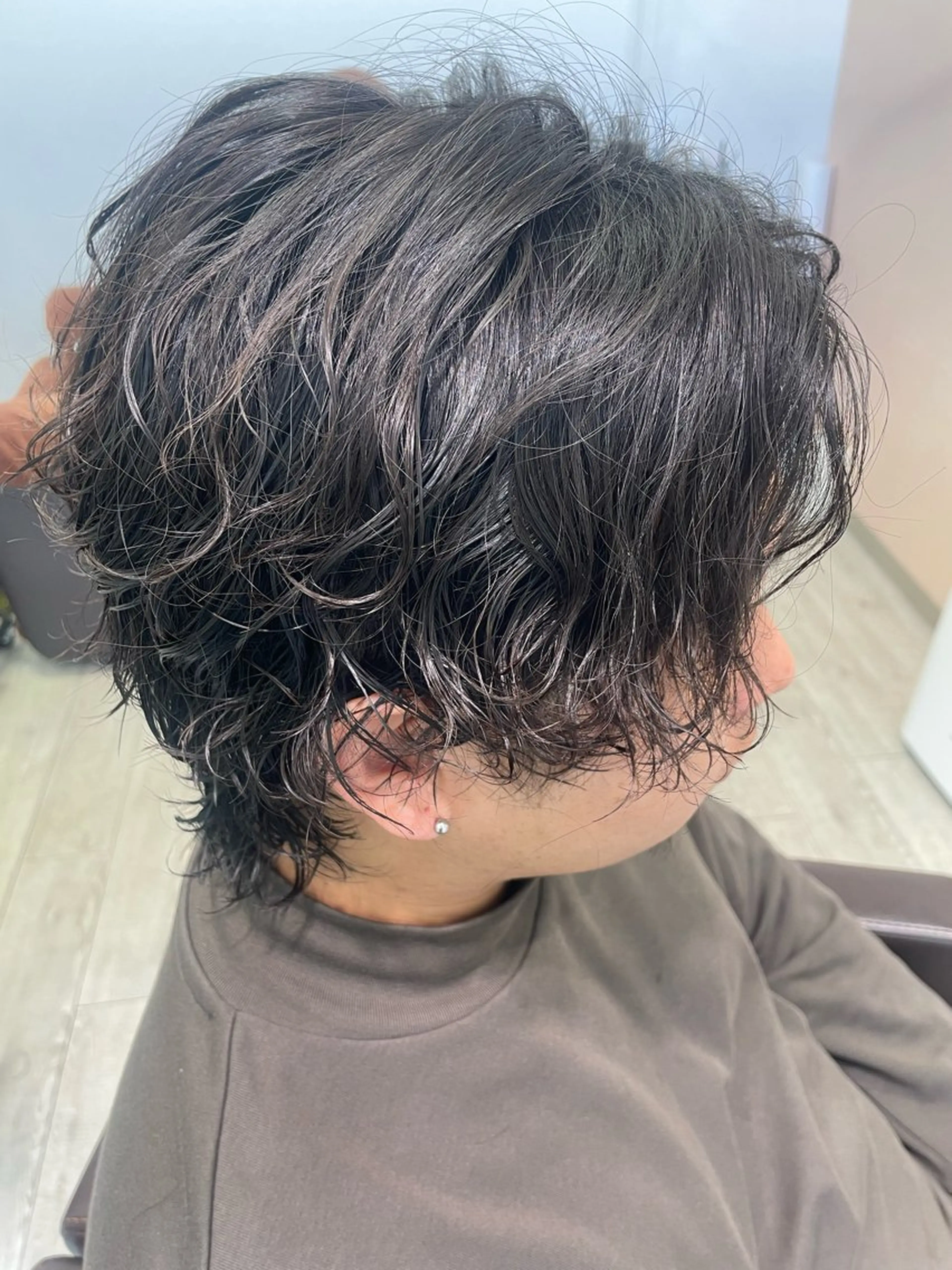 メンズ メンズパーマ アイブロウ◎ rista藤岡佳世のヘアスタイル