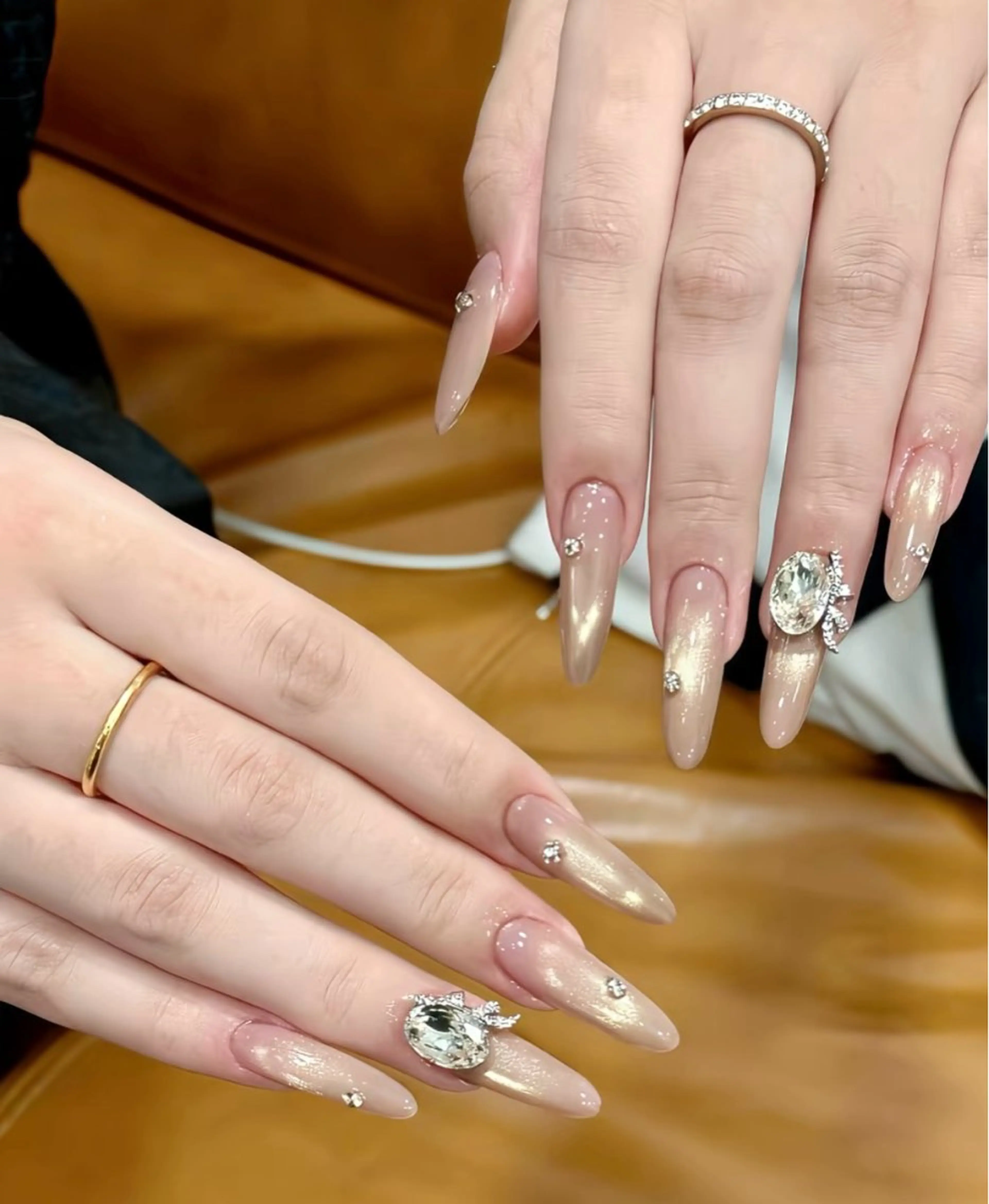 ネイル 長さ出し フットネイル ジェルネイル 韓国ネイル マグネットネイル YMT NailStudio所属・YMT NailStudioのネイルデザイン