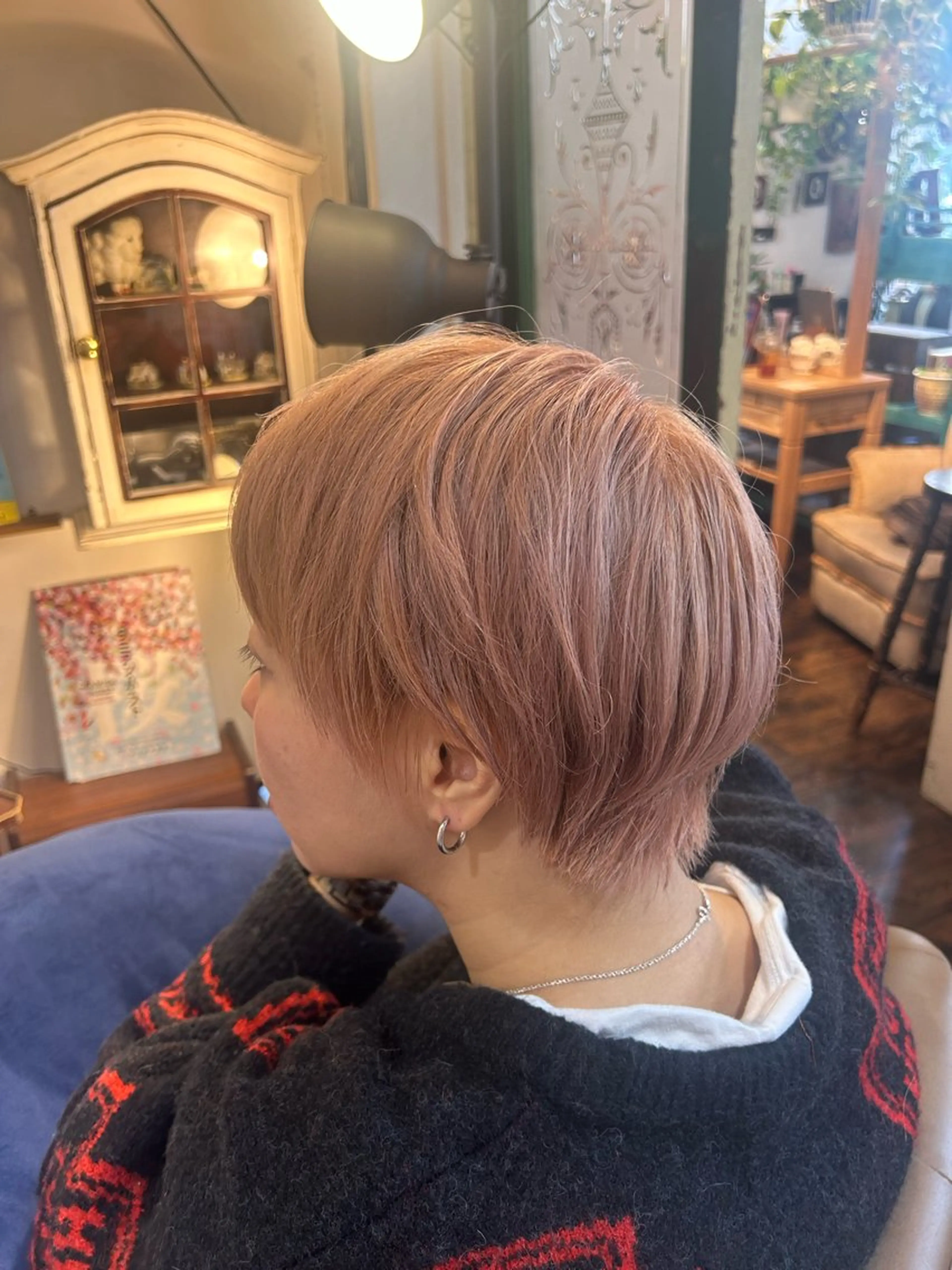 ショート カラー ヘアカラー トリートメント 清水千優/パーマ/透 明感カラー/メンズのヘアスタイル