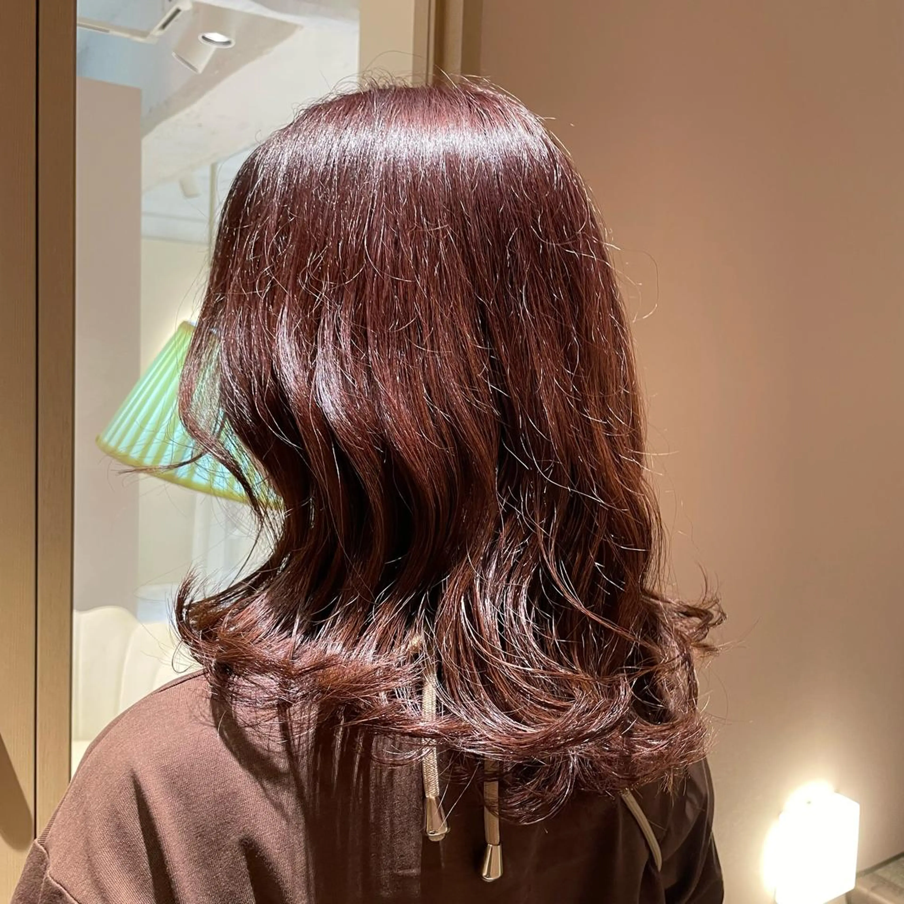 ミディアム ケアカラー ヘアカラー トリートメント ヘッドスパ マホ/日吉/髪質改善 /レイヤー/ガーリーのヘアスタイル