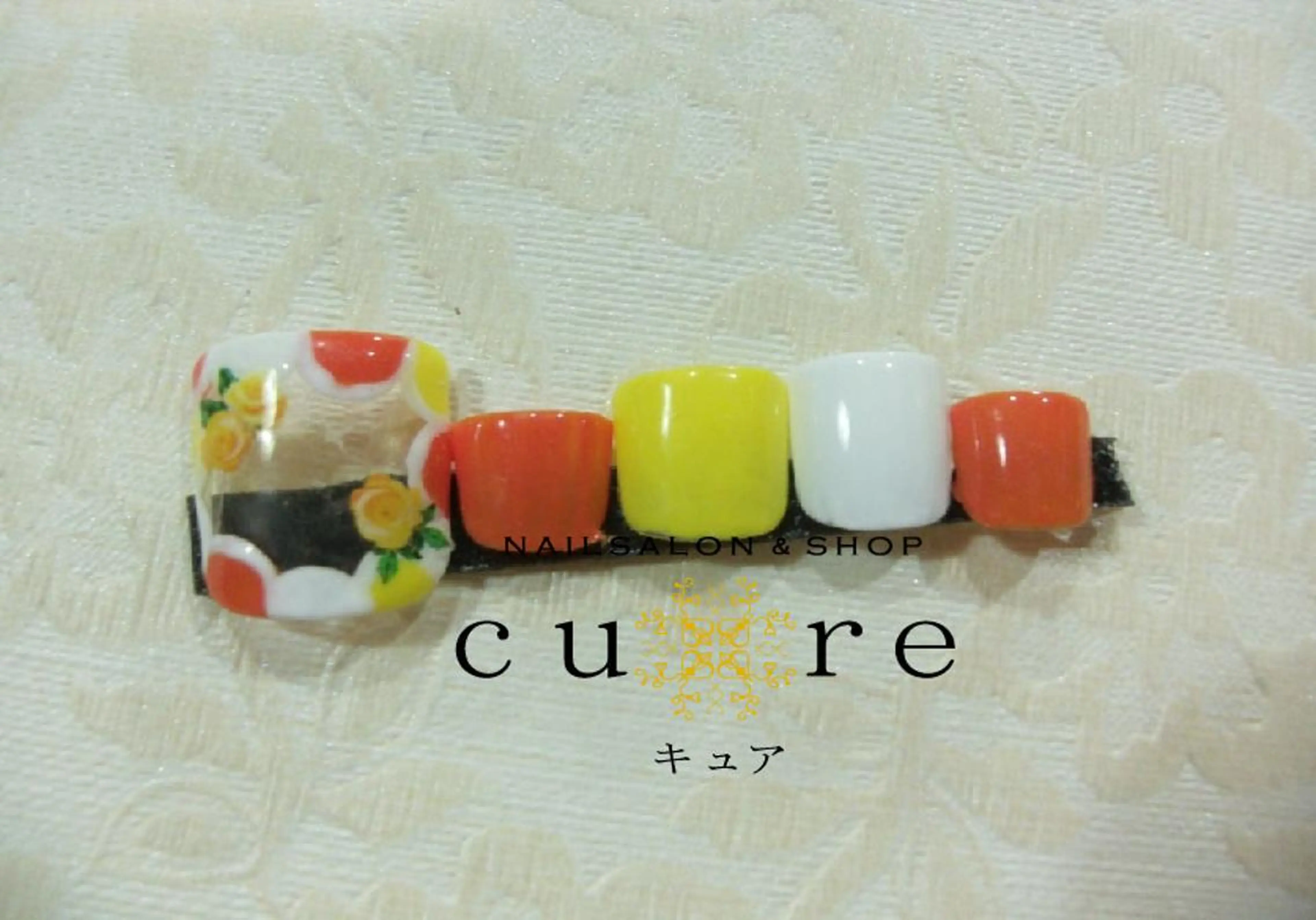 ネイル フットネイル ジェルネイル フットネイル ネイルサロン Cureのネイルデザイン