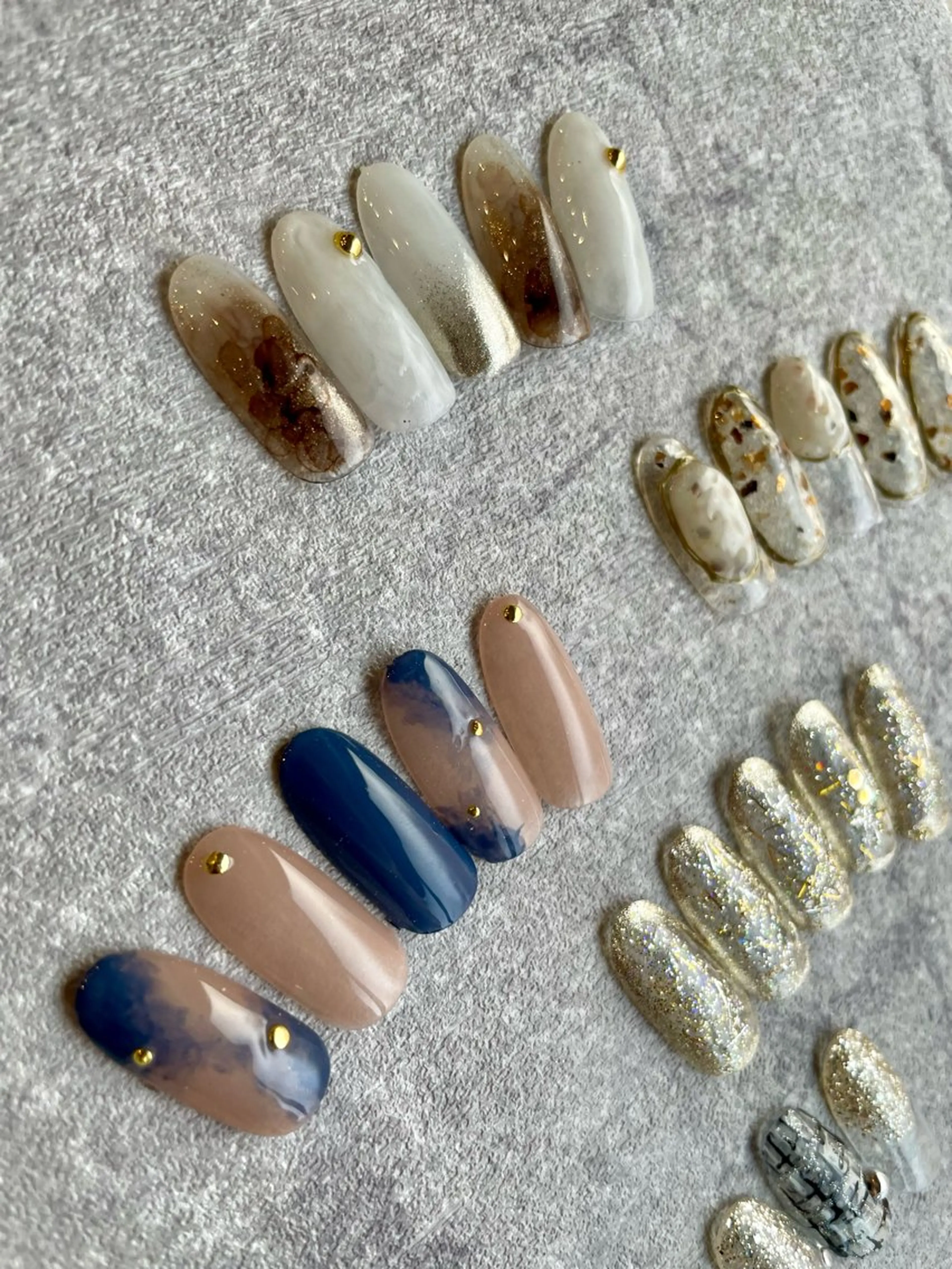 ネイル ニュアンスネイル 岡矢joieange 心斎橋店のネイルデザイン