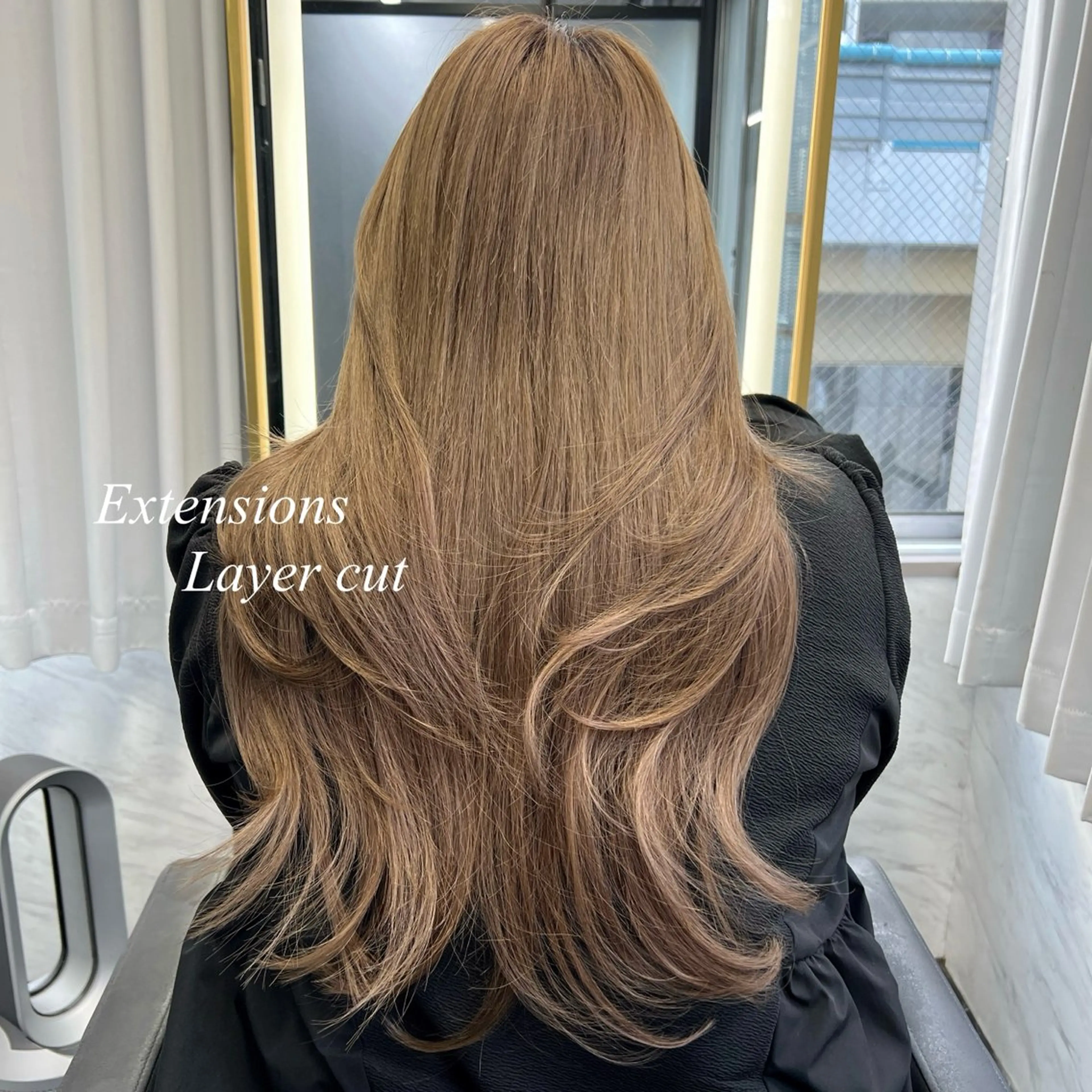 ロング カラー シールエクステ ハイトーンカラー エクステ エクステ シールエクステ特化 ハイトーン、NANAのヘアスタイル