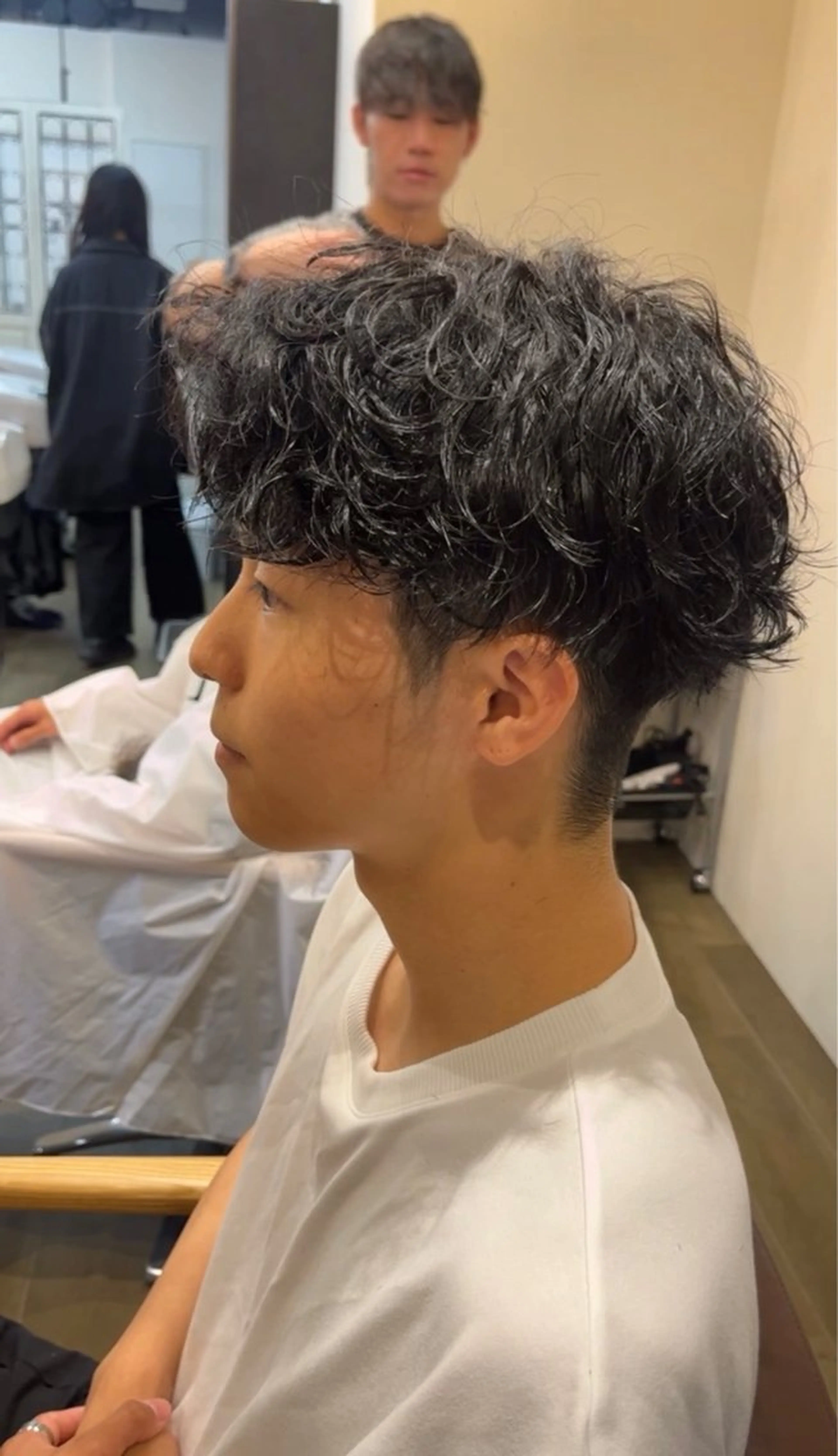 メンズカット＋波巻きパーマの写真