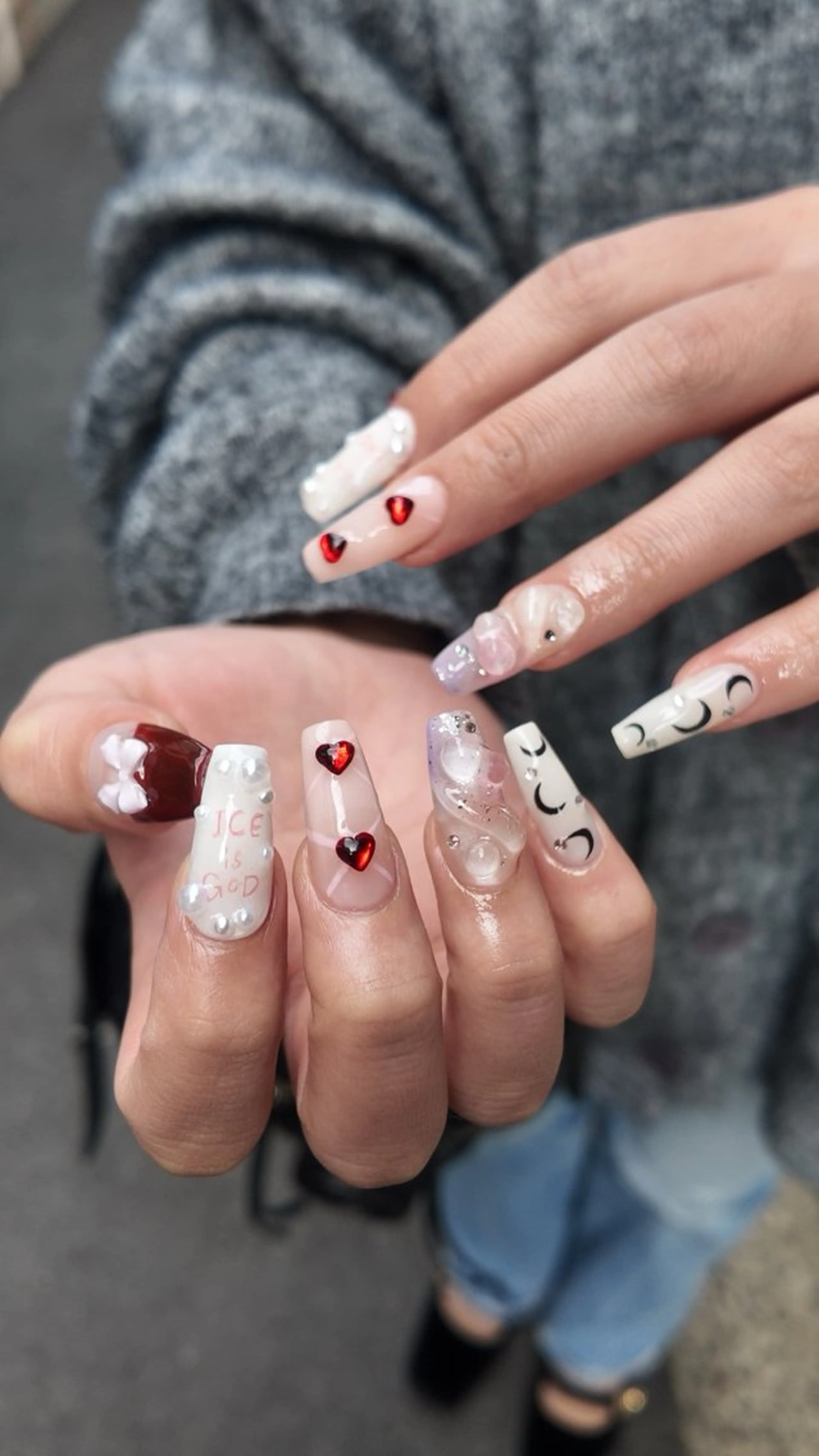 ネイル アートネイル 持ち込み ハンドネイル ハンドケア 大人かわいいネイル♡ Kikiのネイルデザイン