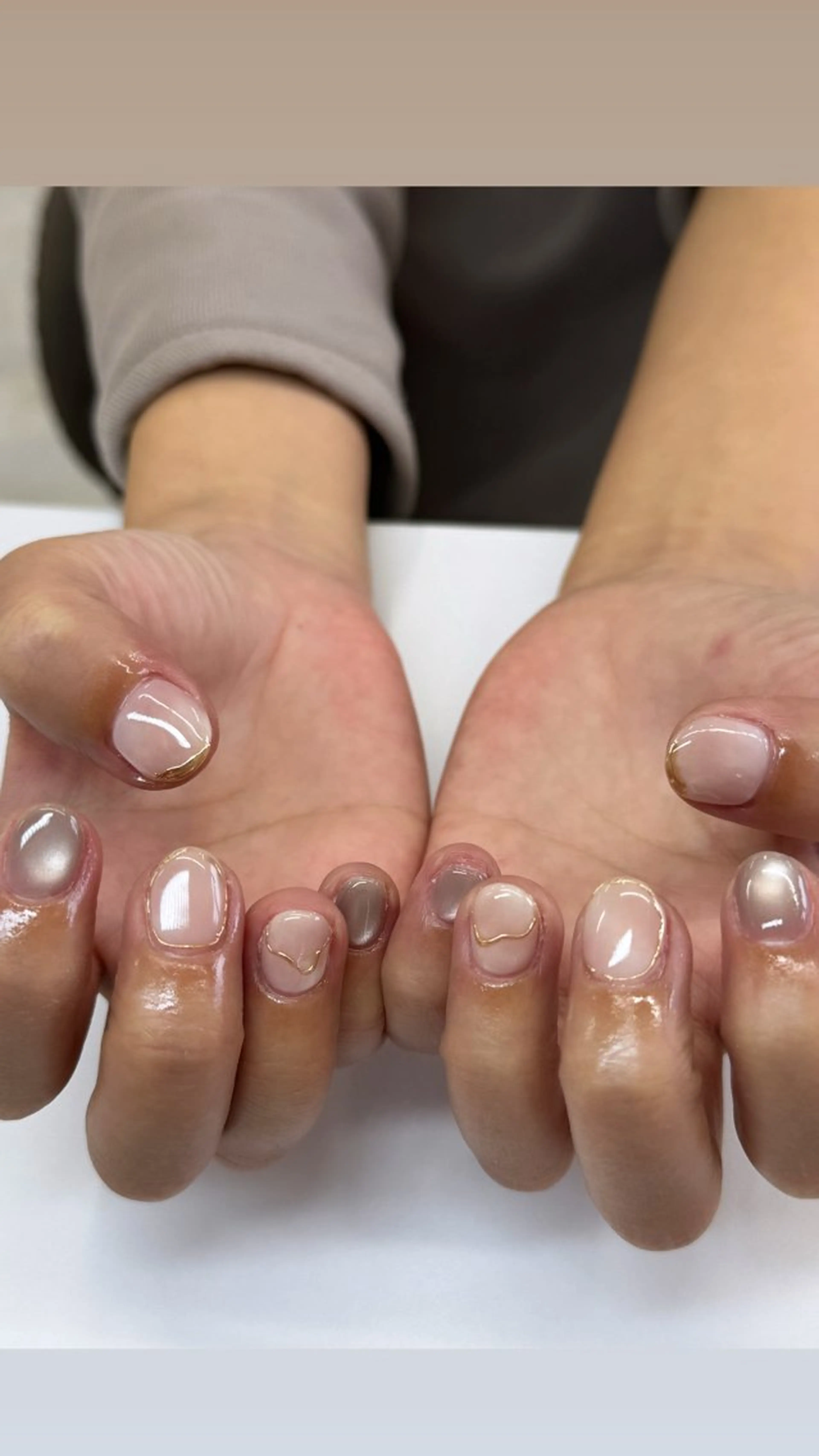 ネイル ハンドネイル 五百路 蛍来のネイルデザイン