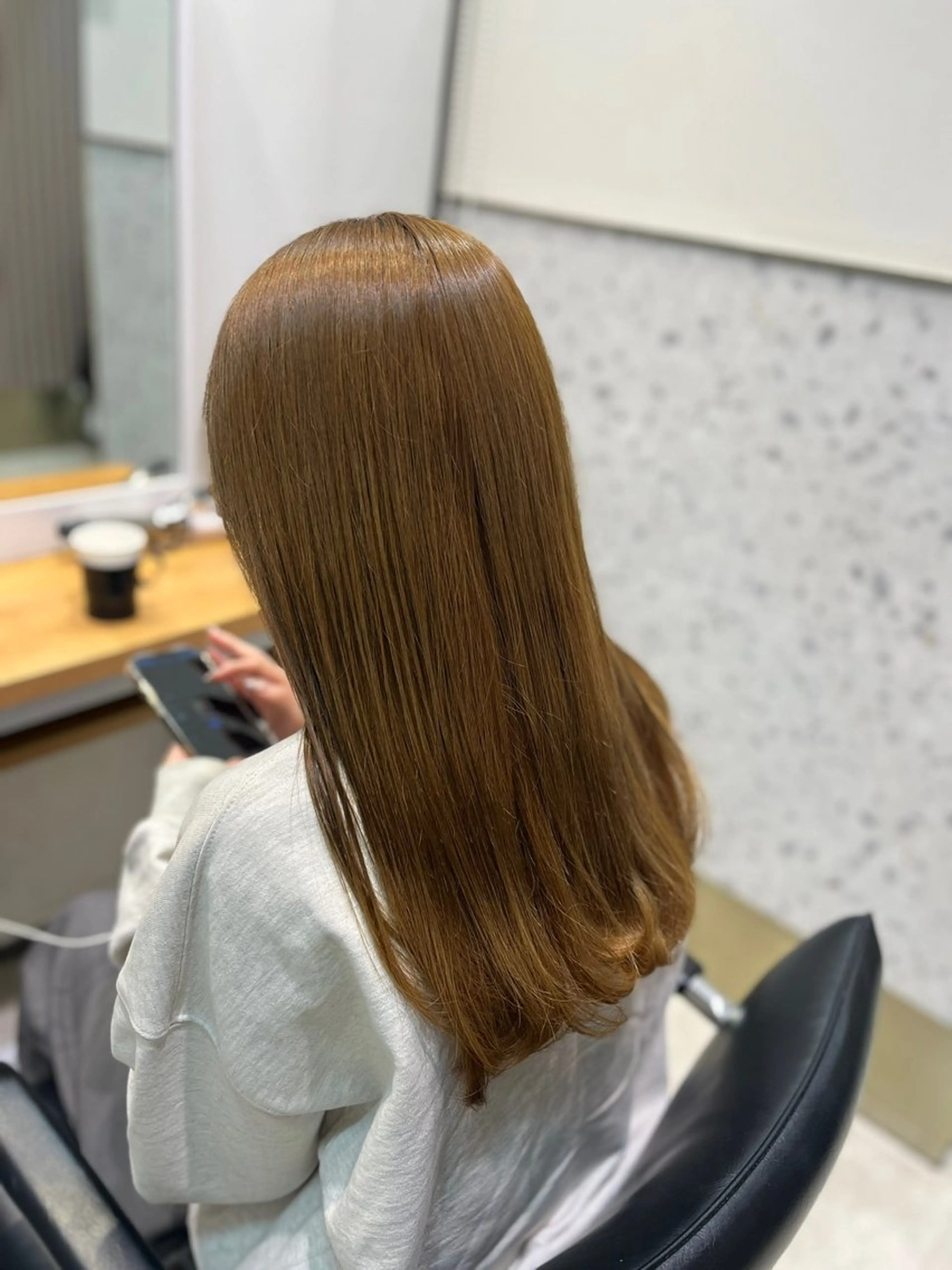 セミロング カラー ヘアアレンジ GO TODAY SHAiRE SALON  原宿verno店所属・完全💗マンツーマン marinのヘアスタイル