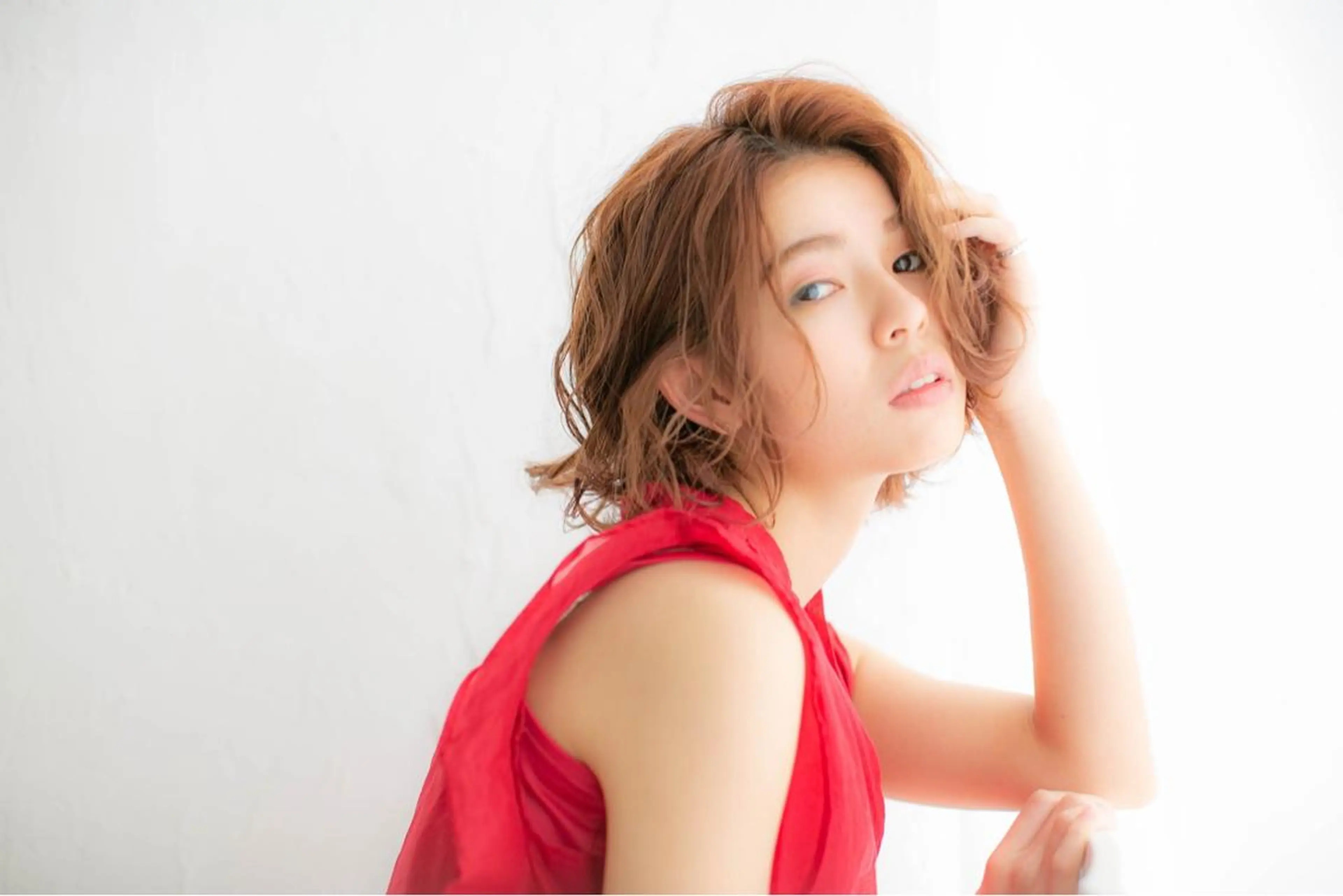 ミディアム 髪質改善ストレート、 カラー清野雄大のヘアスタイル