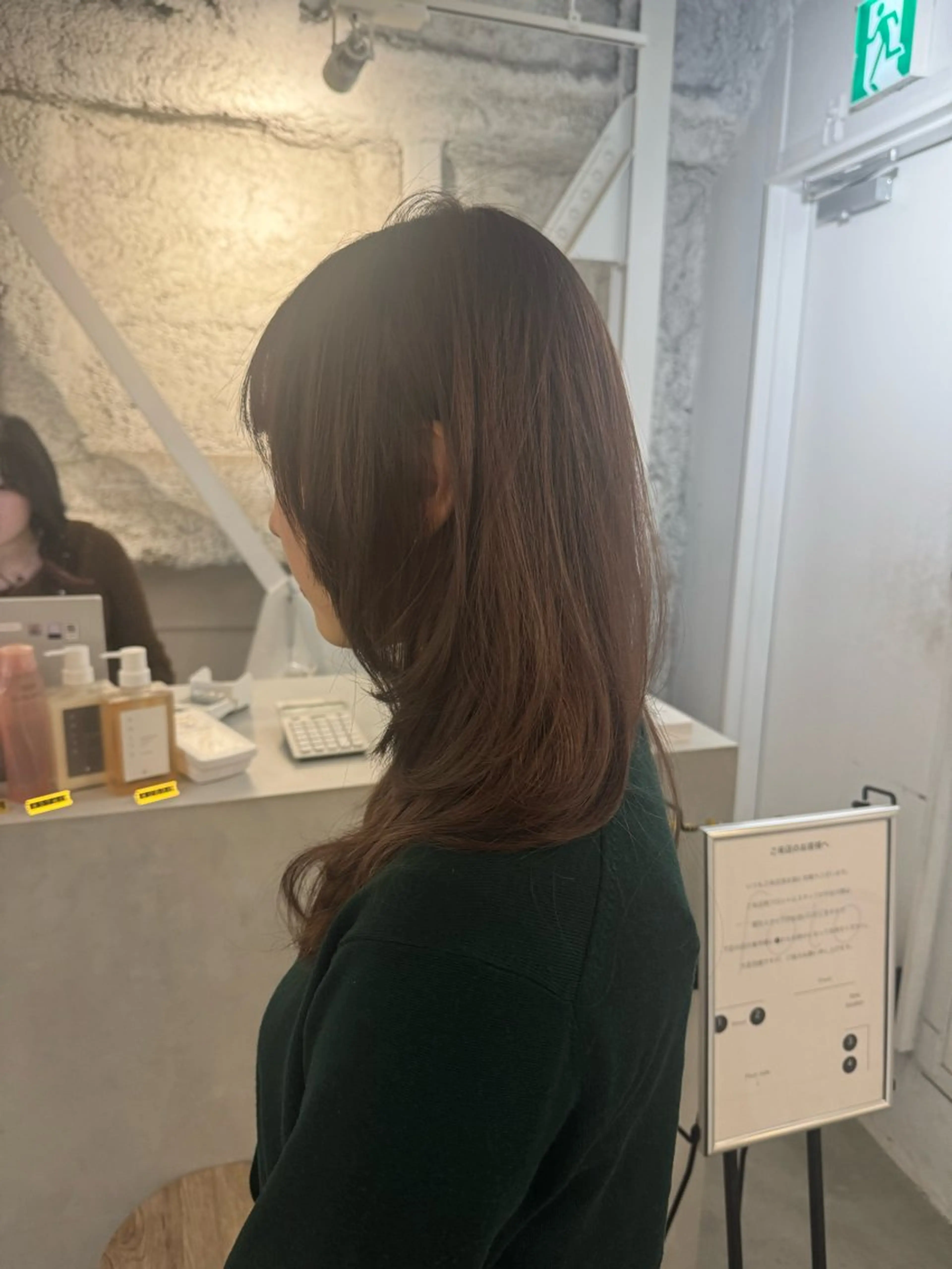 セミロング カット ヘアカラー トリートメント 顔周りcut・ご相談 ＝新宿しずく🇰🇷のヘアスタイル