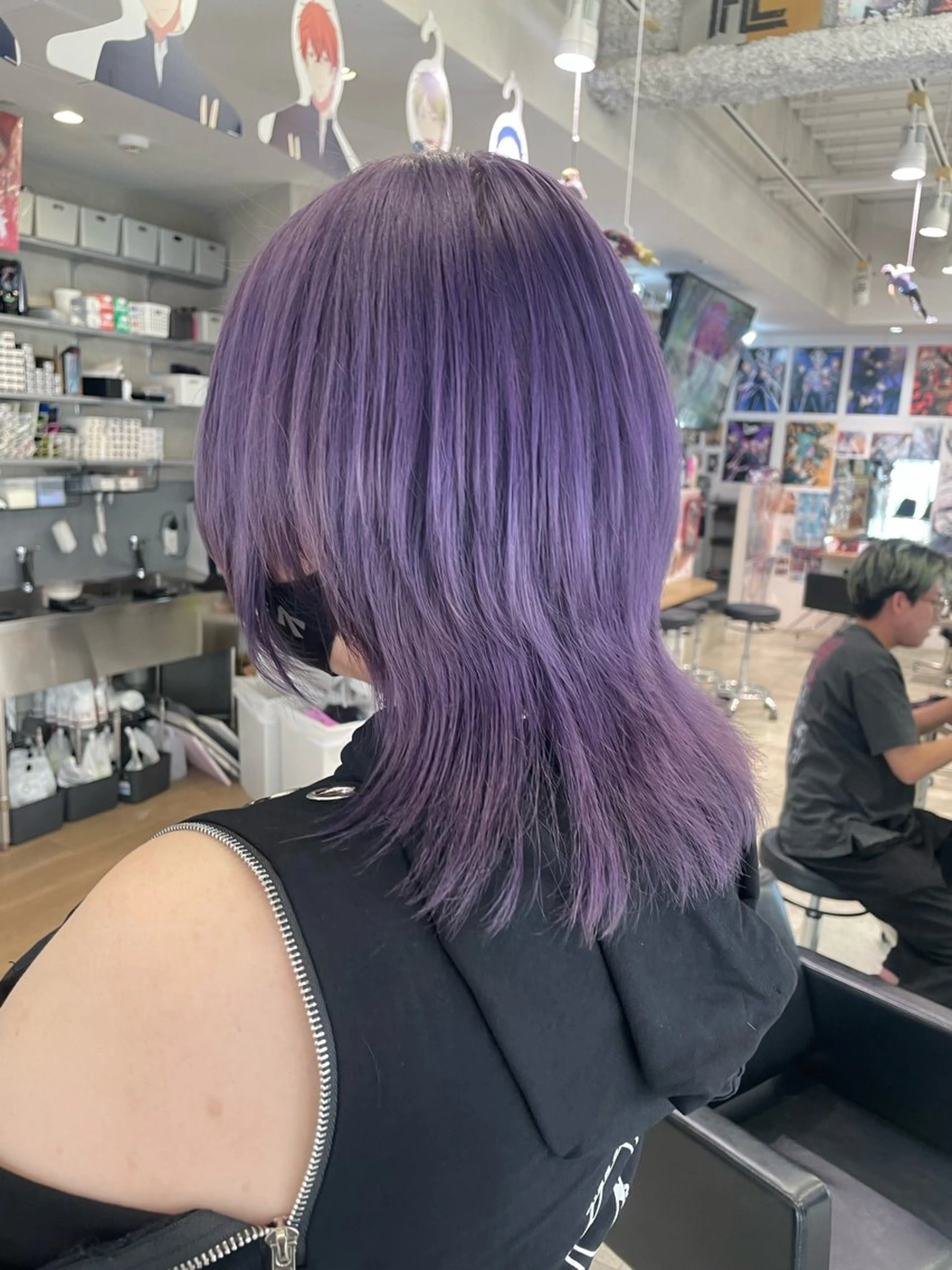 セミロング ウルフカット カット トリートメント 🍭ハイトーン/ デザインカラー🦄のヘアスタイル