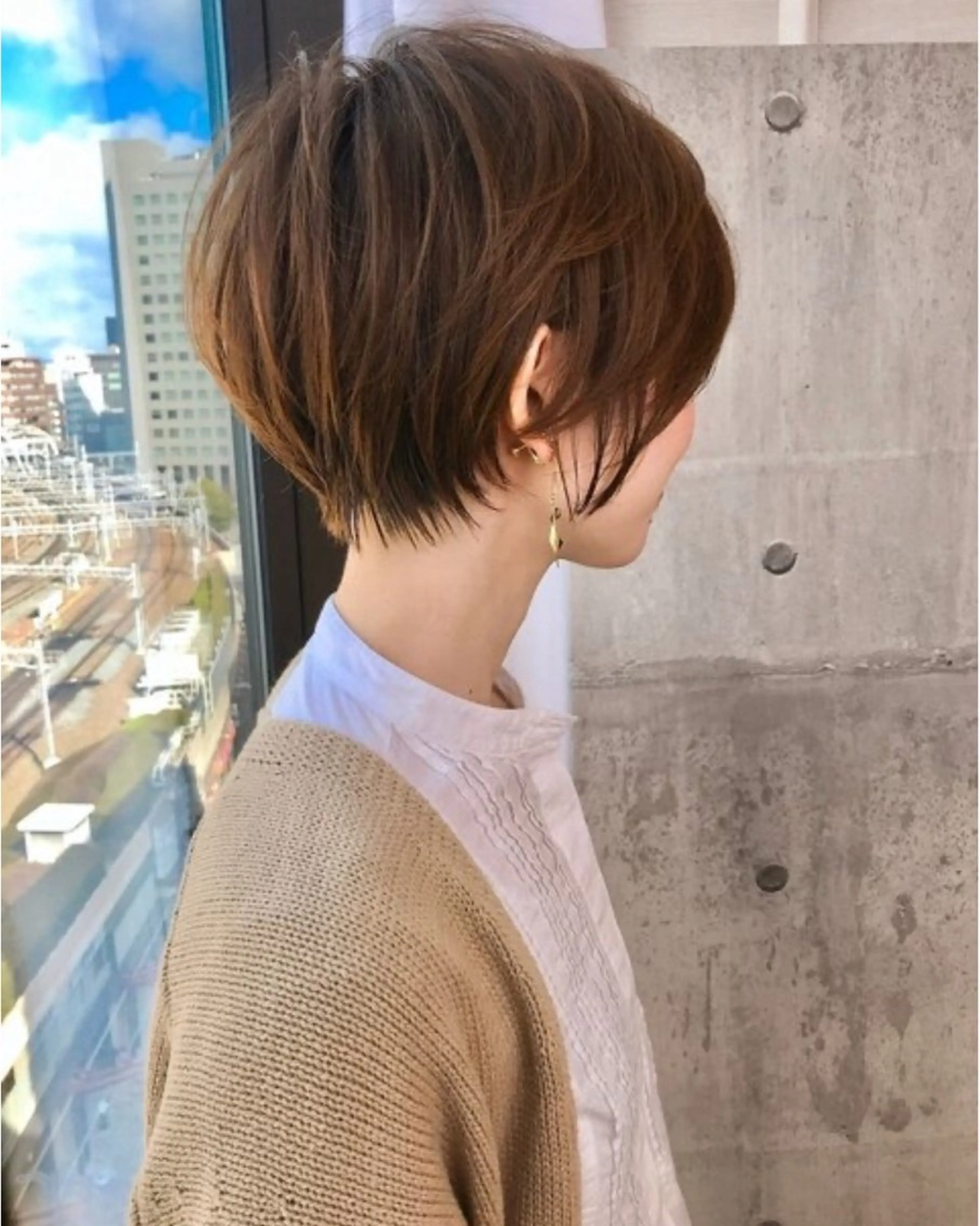 ショート 似合わせショート 森岡俊亮のヘアスタイル