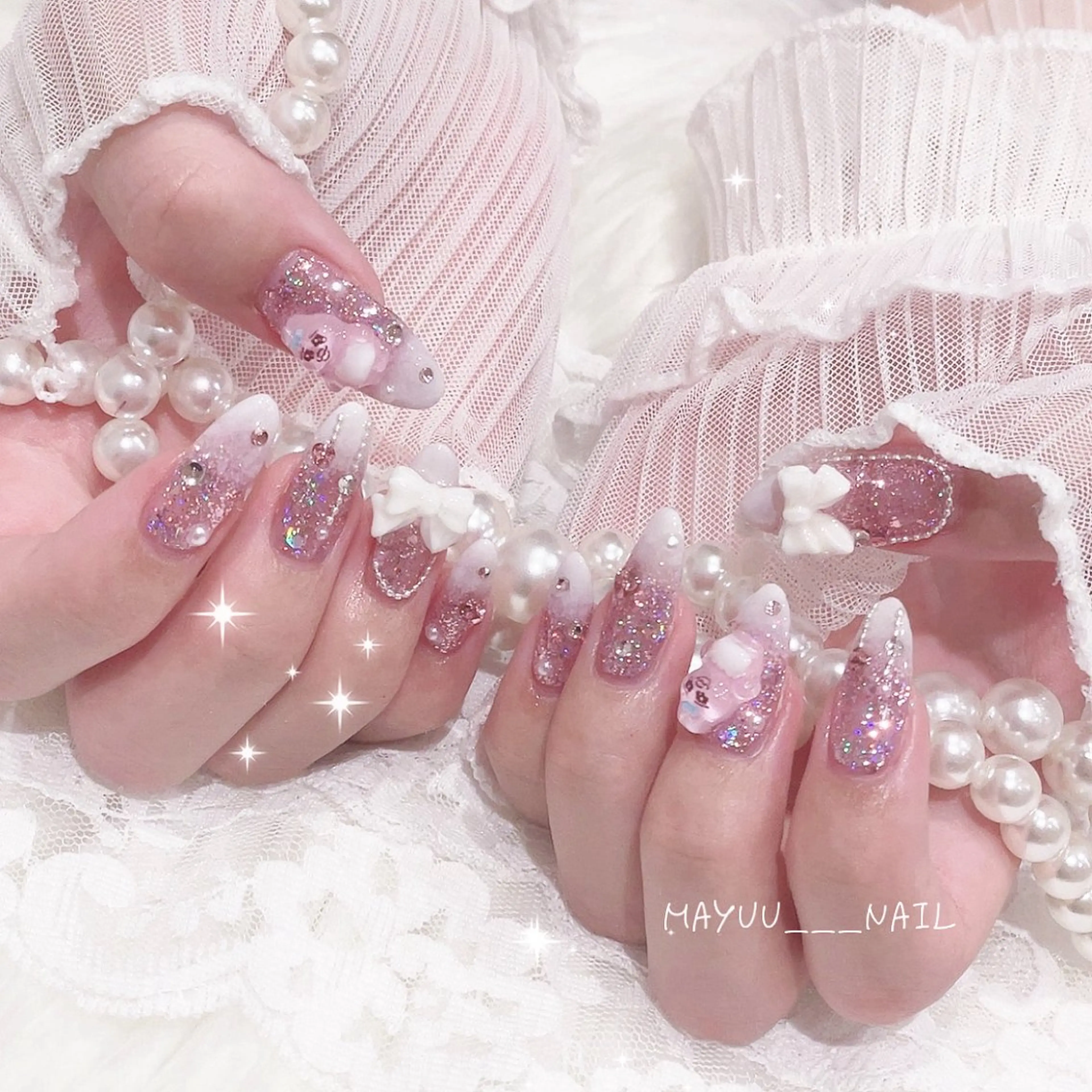 ネイル 🎀 Mayu 🎀痛ネイルのネイルデザイン